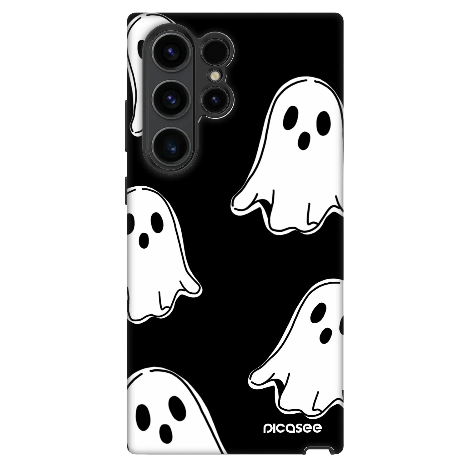 Picasee Fashion Case za Samsung Galaxy S22 Ultra 5G - Black ghosts