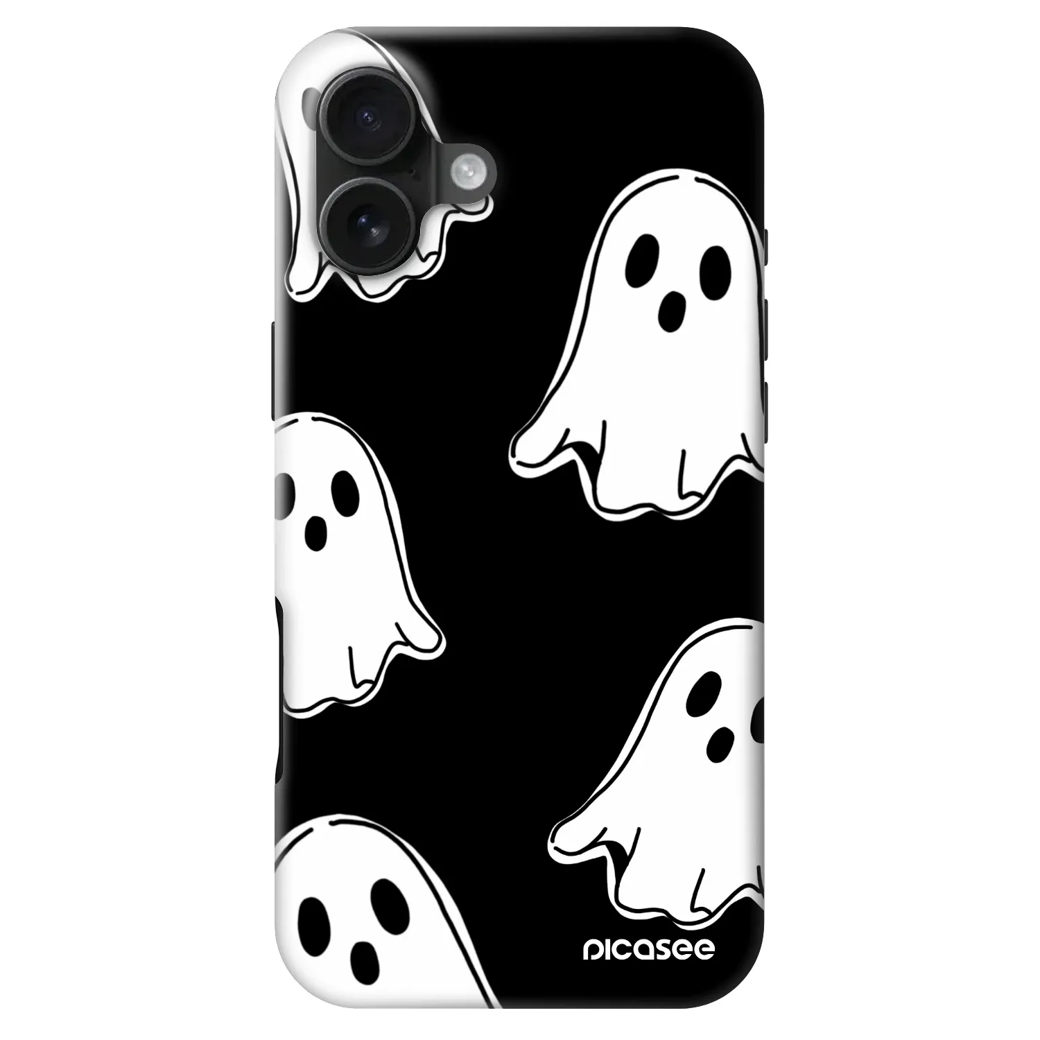 Picasee Fashion Case MagSafe za Apple iPhone 16 Plus - Black ghosts