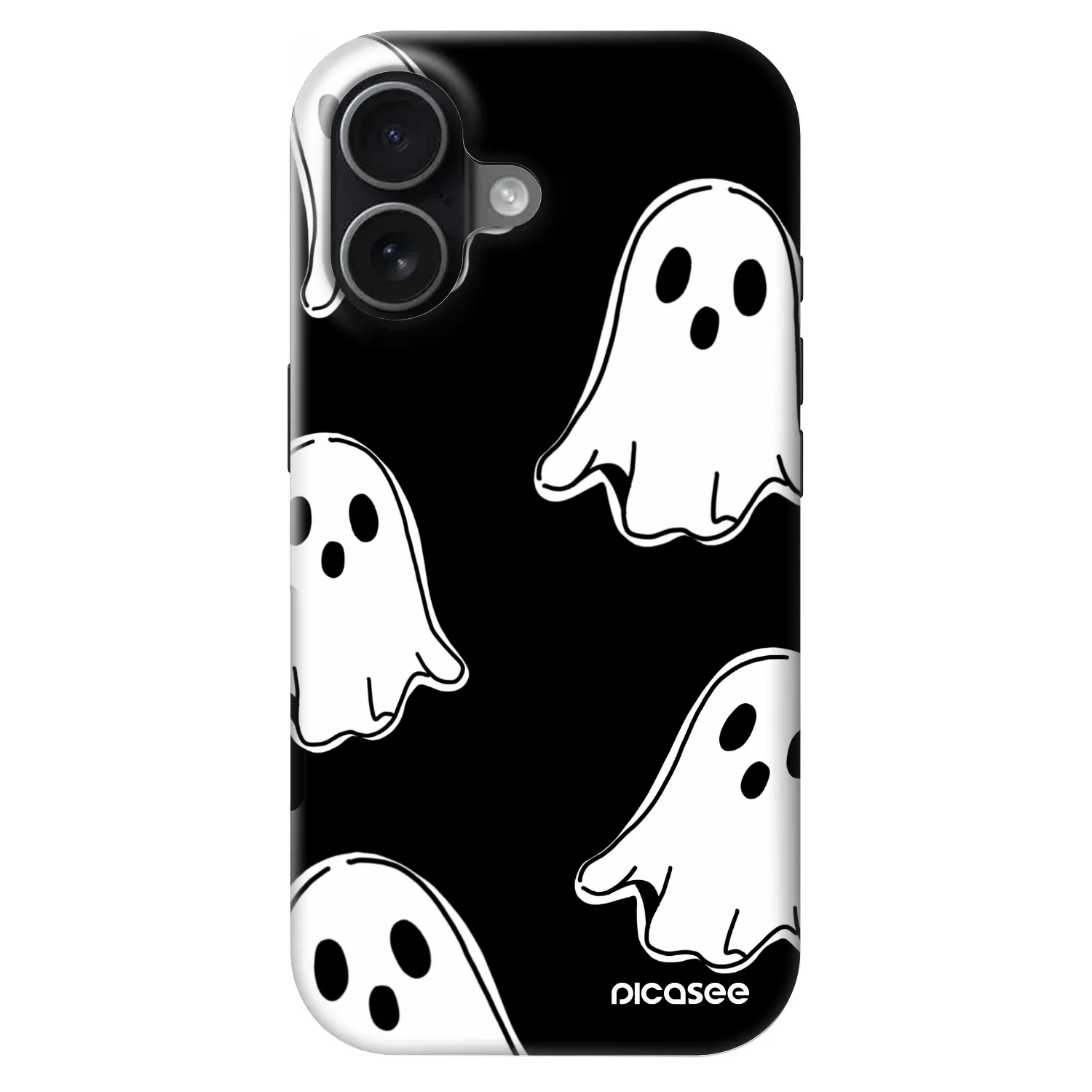Picasee Fashion Case MagSafe za Apple iPhone 17 - Black ghosts