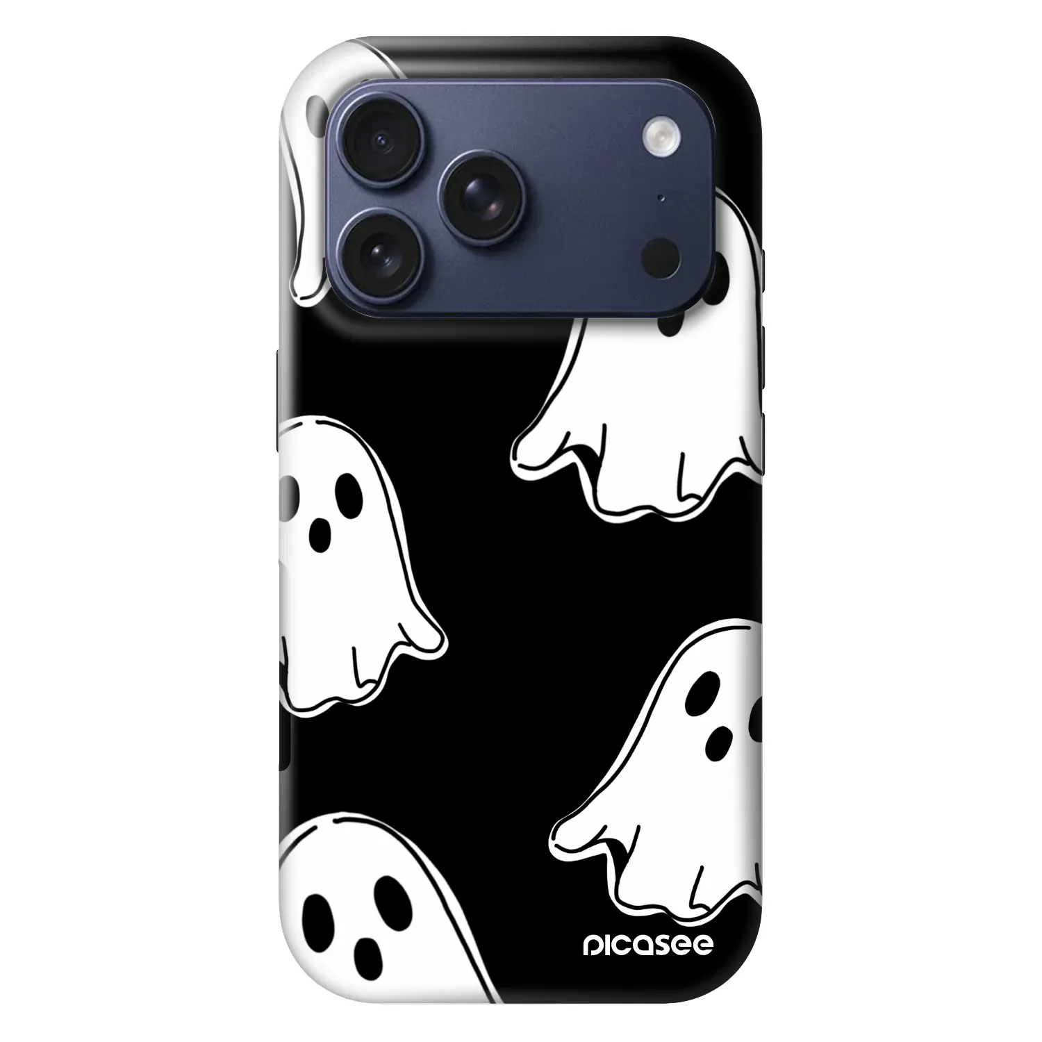 Picasee Fashion Case MagSafe za Apple iPhone 17 Pro - Black ghosts