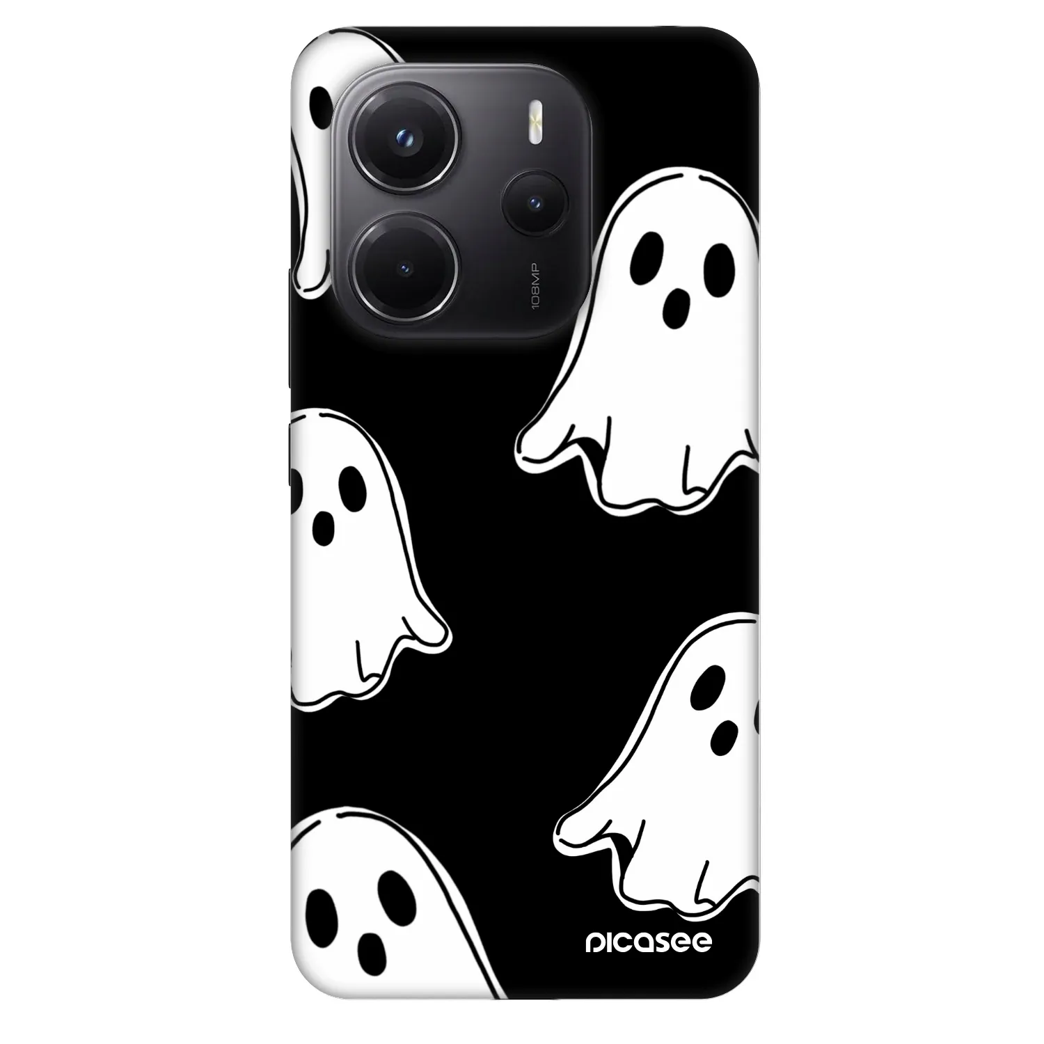 Picasee Fashion Case za Xiaomi Redmi Note 14 4G - Black ghosts