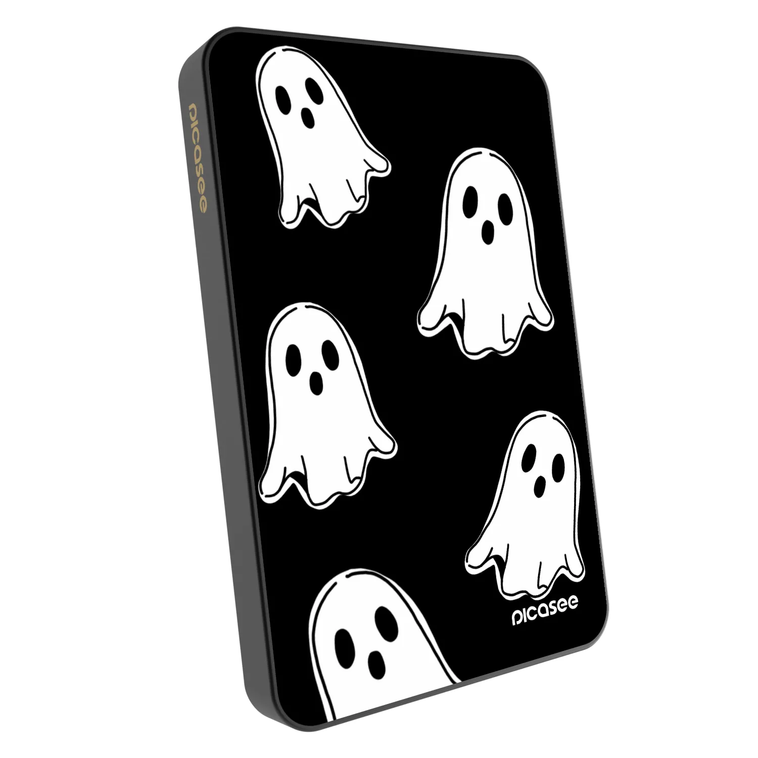 Picasee Prijenosni punjač s MagSafe 5 000 mAh Sivo - Black ghosts