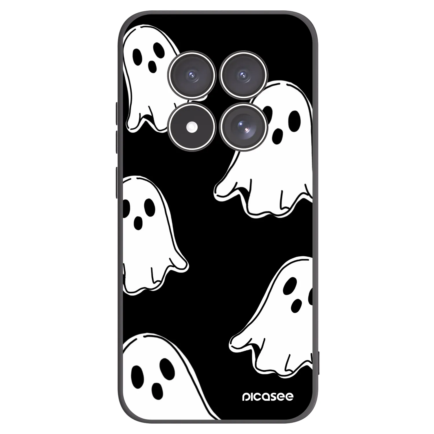 Picasee crna silikonska maskica za Xiaomi Redmi Note 15 Pro 4G - Black ghosts