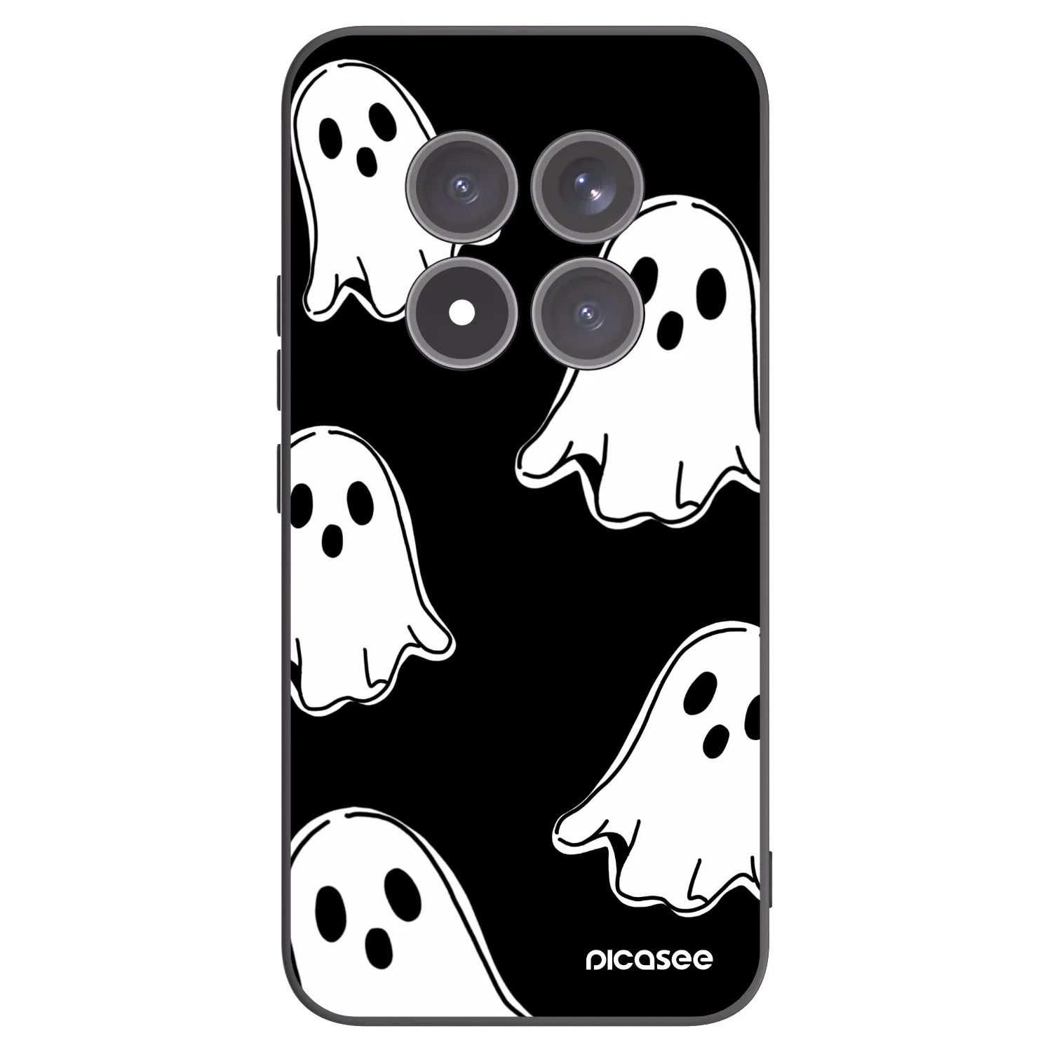 Picasee crna silikonska maskica za Xiaomi Redmi Note 15 Pro+ - Black ghosts