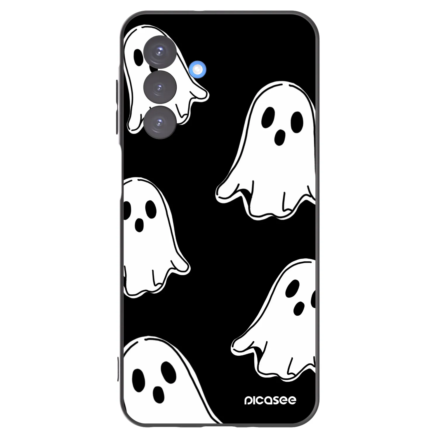 Picasee crna silikonska maskica za Samsung Galaxy A17 5G - Black ghosts