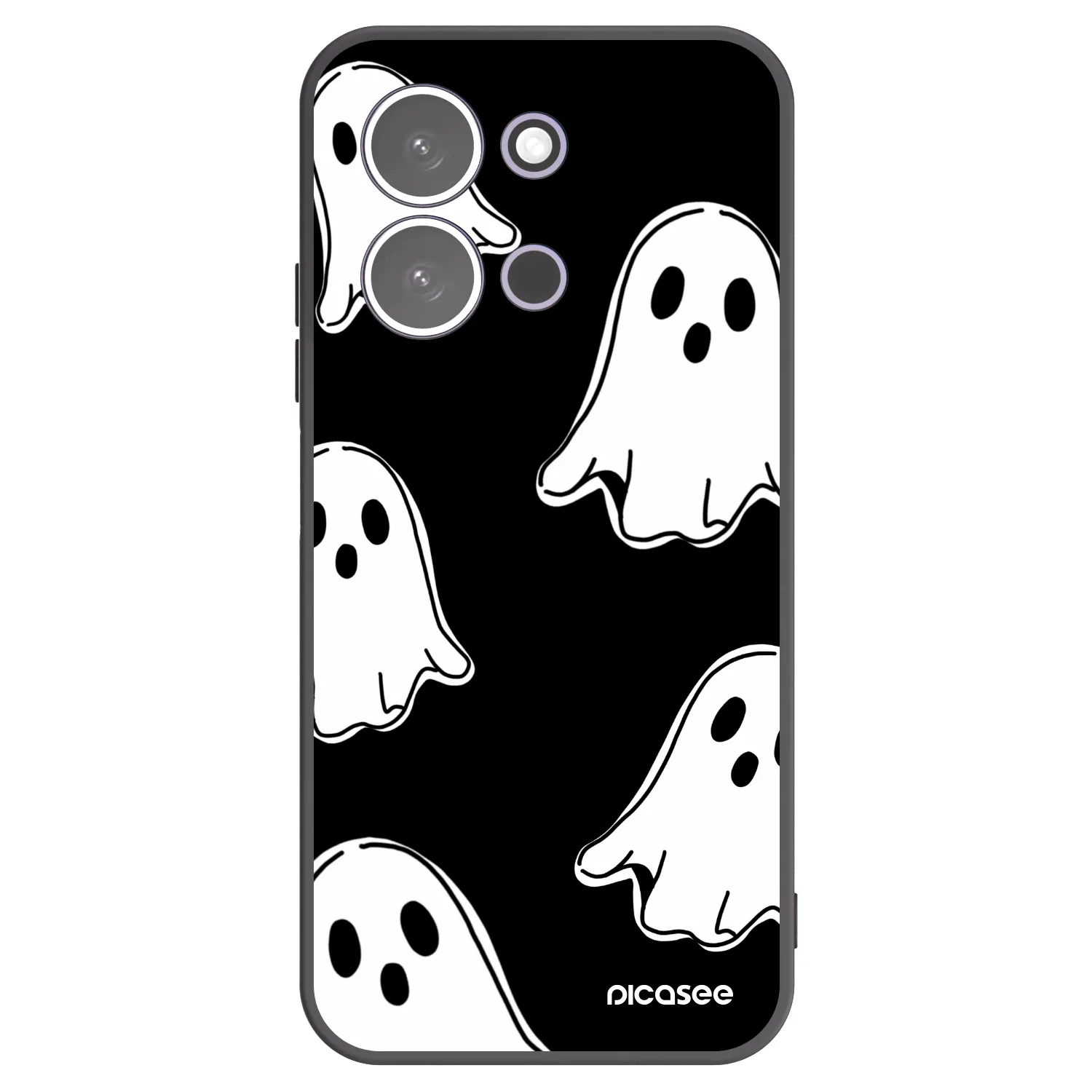 Picasee crna silikonska maskica za Xiaomi Redmi 15C 5G - Black ghosts