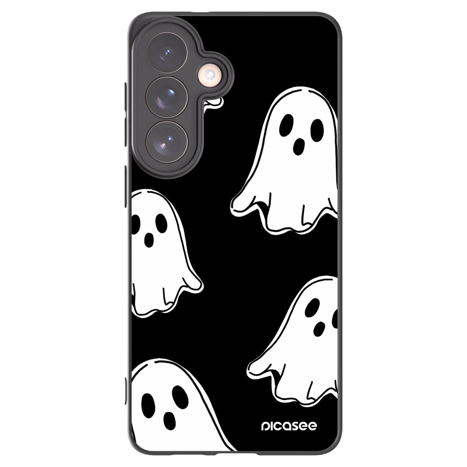Picasee crna silikonska maskica za Samsung Galaxy S26+ - Black ghosts