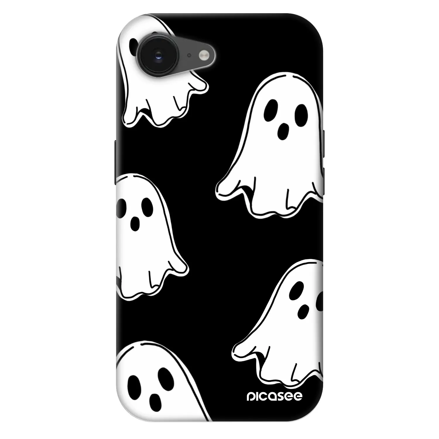 Picasee Fashion Case MagSafe za Apple iPhone 17e - Black ghosts