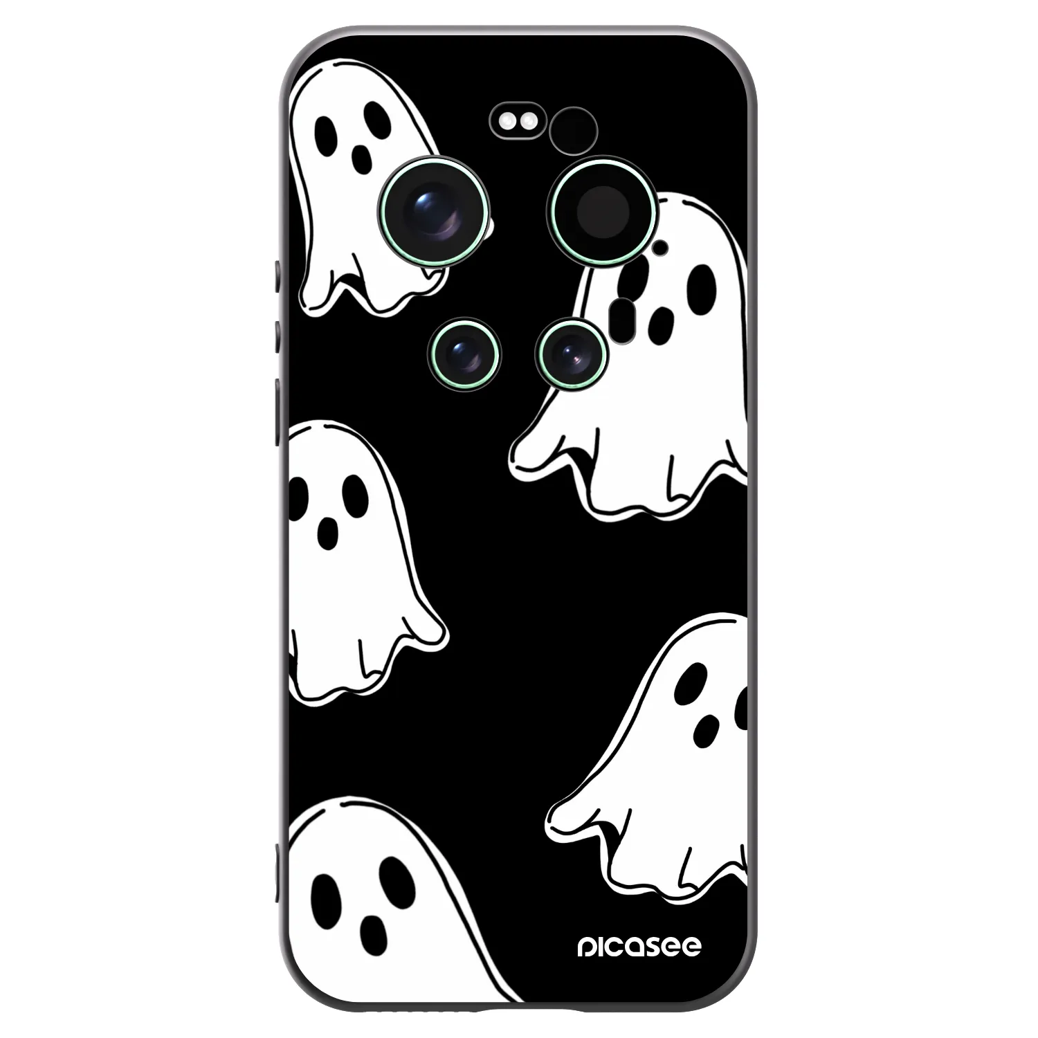 Picasee crna silikonska maskica za Xiaomi 17 Ultra - Black ghosts