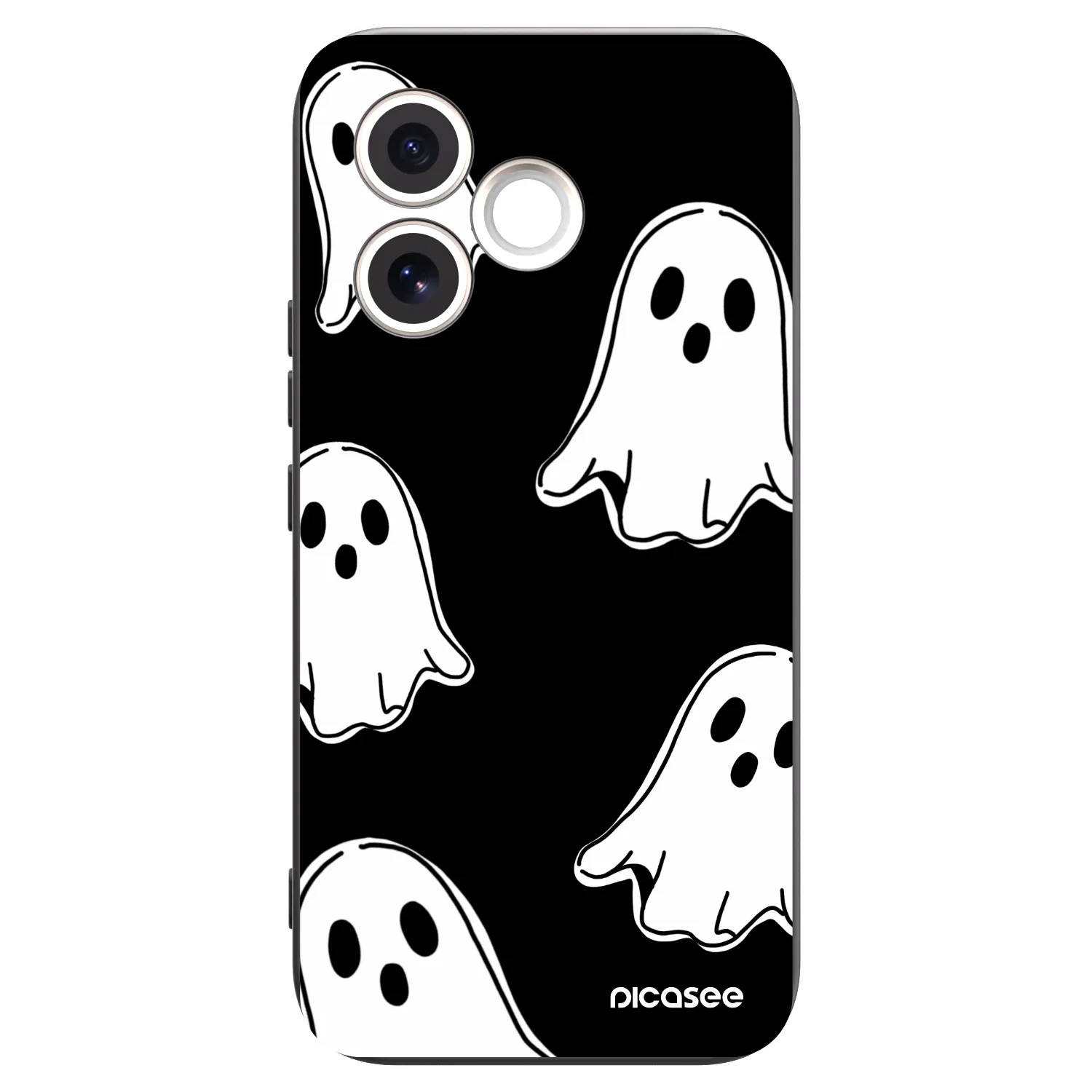 Picasee crna silikonska maskica za Honor 600 Lite - Black ghosts