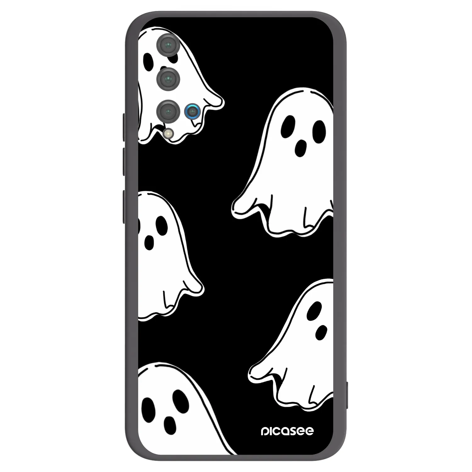 Picasee crna silikonska maskica za Huawei Nova 5T - Black ghosts