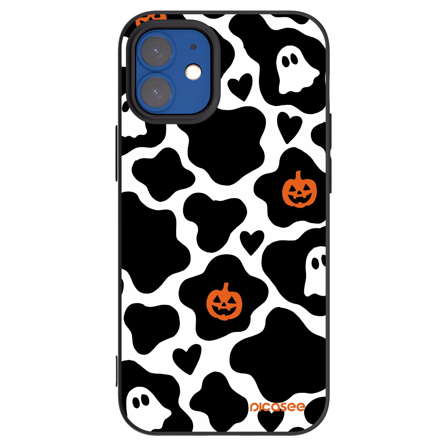 Picasee crna silikonska maskica za Apple iPhone 12 mini - Boow