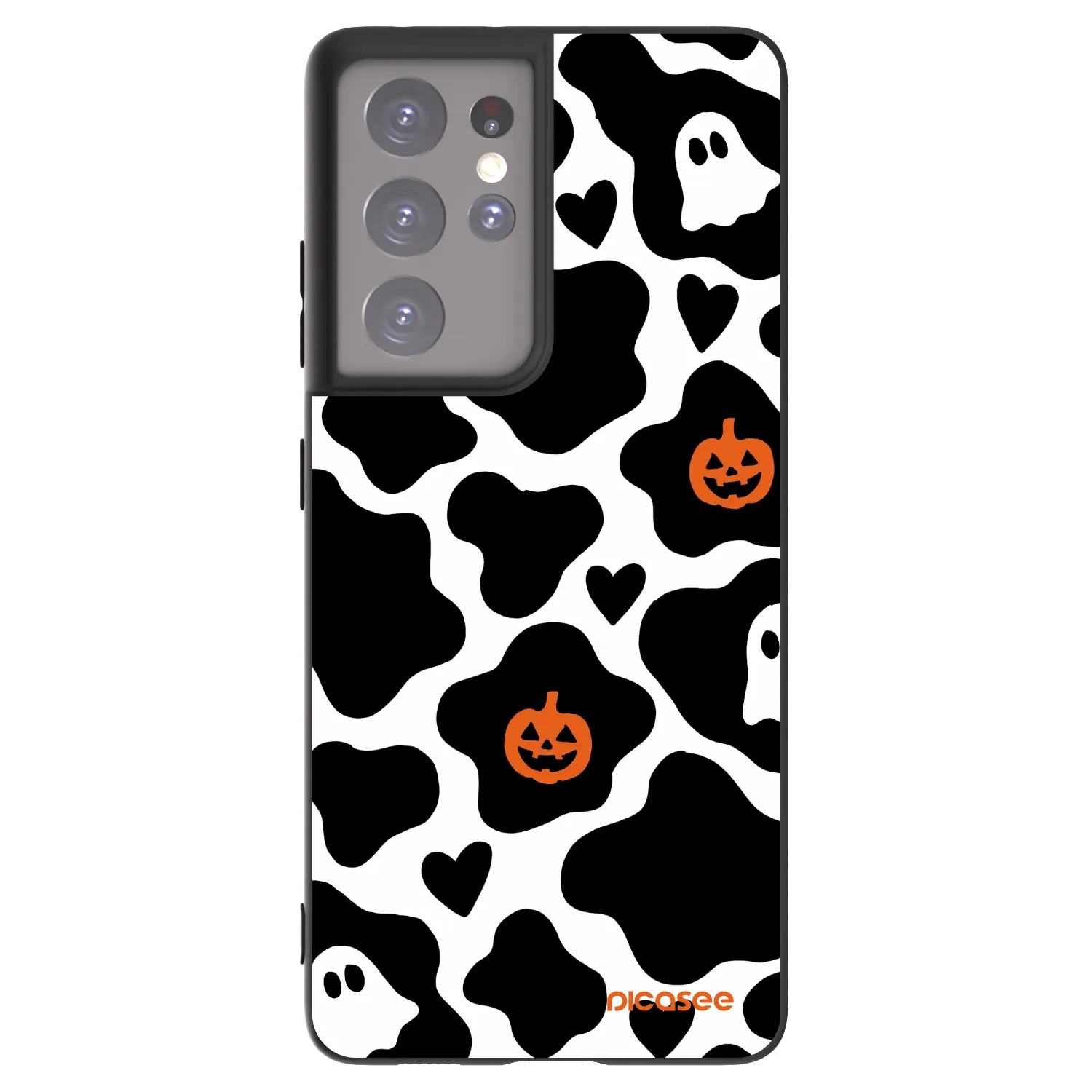 Picasee crna silikonska maskica za Samsung Galaxy S21 Ultra 5G G998B - Boow