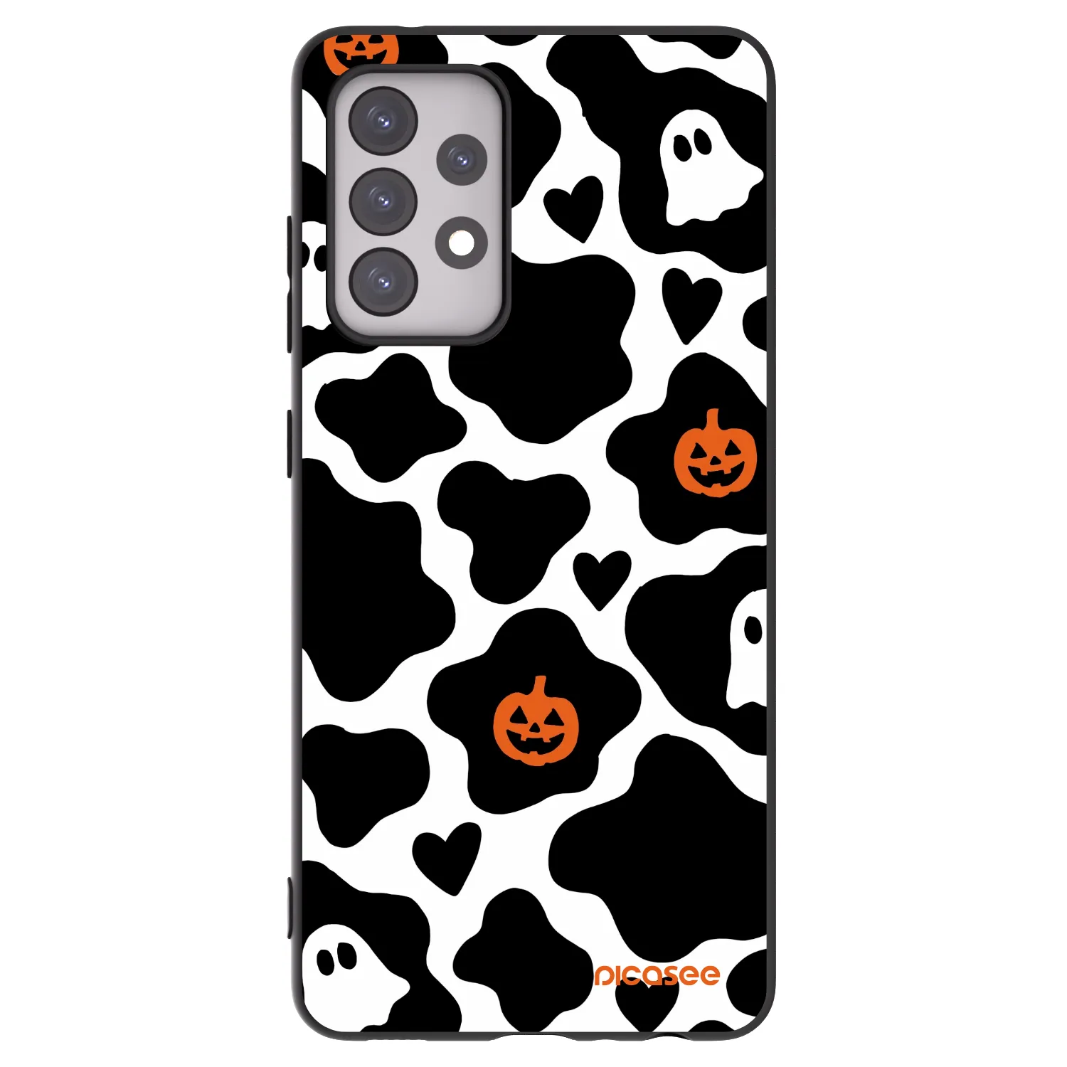 Picasee crna silikonska maskica za Samsung Galaxy A52 5G A525F - Boow