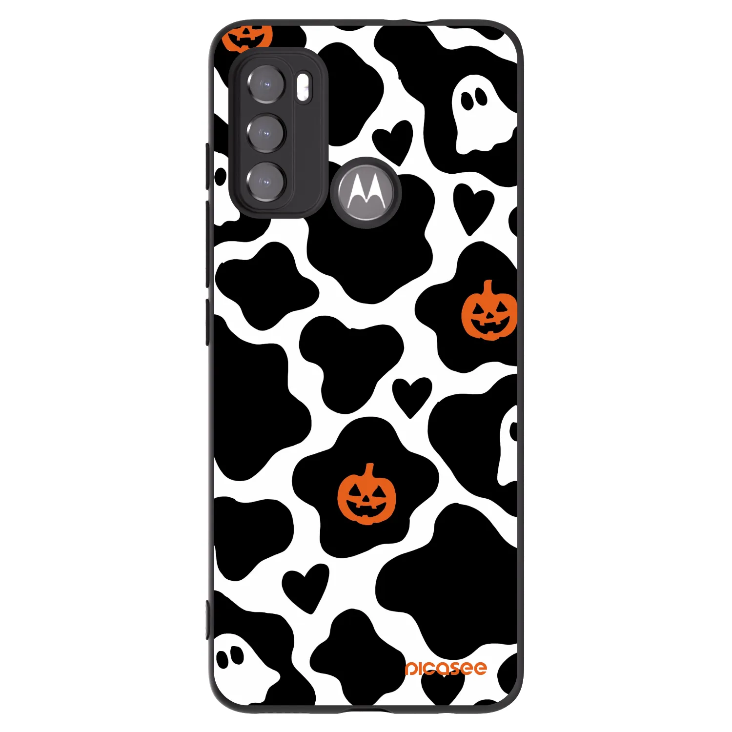 Picasee crna silikonska maskica za Motorola Moto G60 - Boow