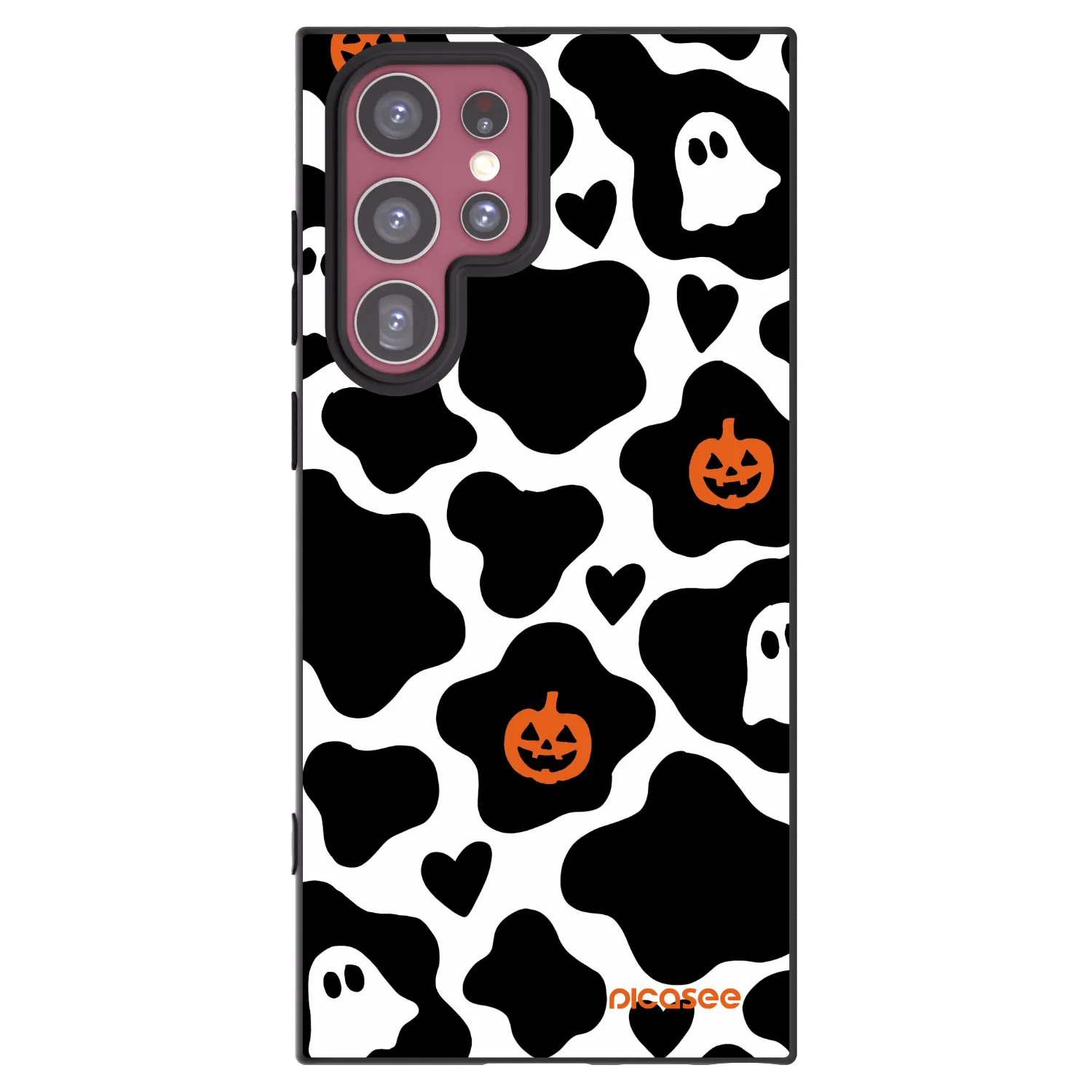 Picasee crna silikonska maskica za Samsung Galaxy S22 Ultra 5G - Boow