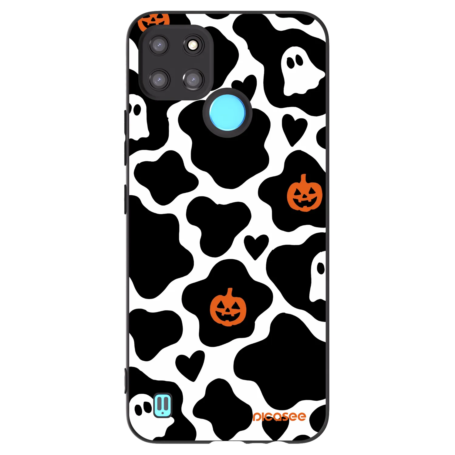 Picasee crna silikonska maskica za Realme C21Y - Boow