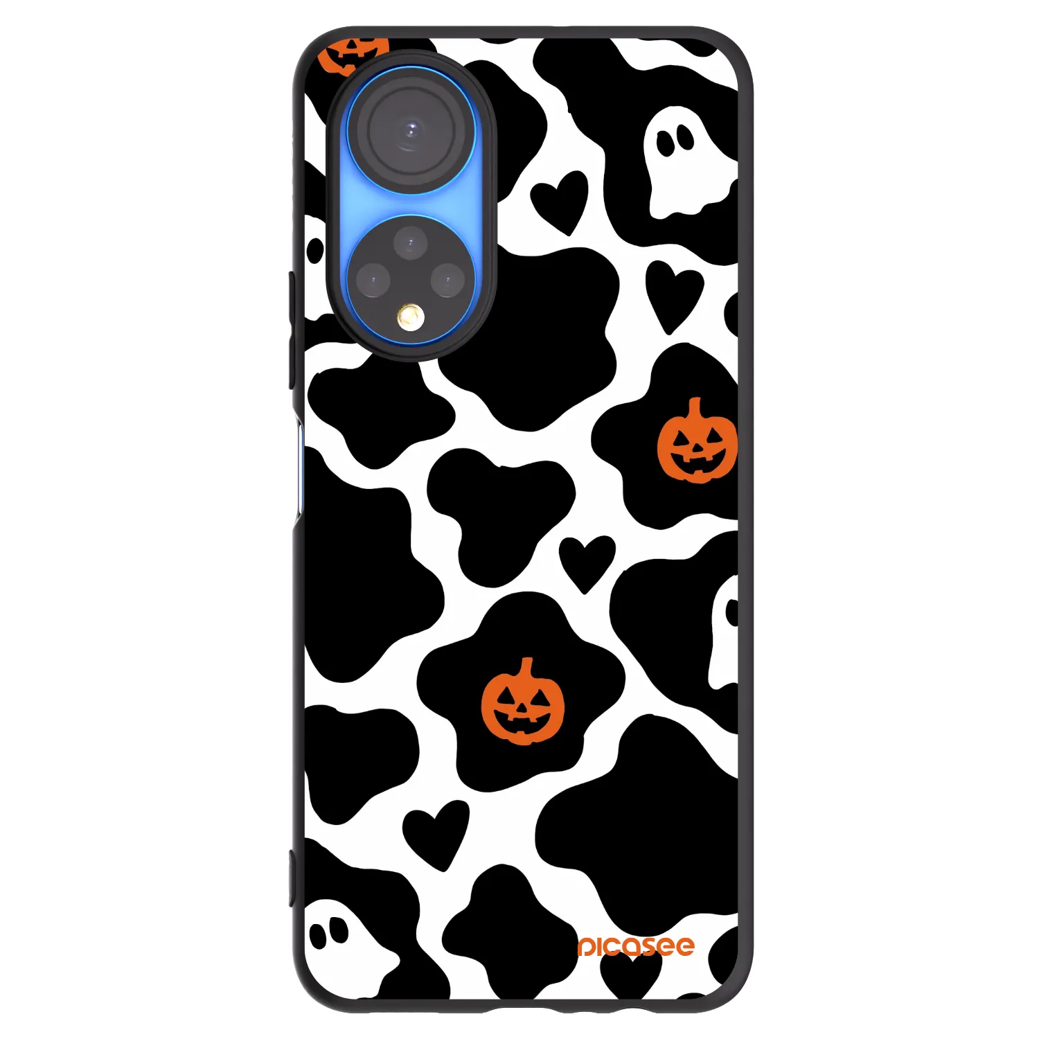 Picasee crna silikonska maskica za Honor X7 - Boow