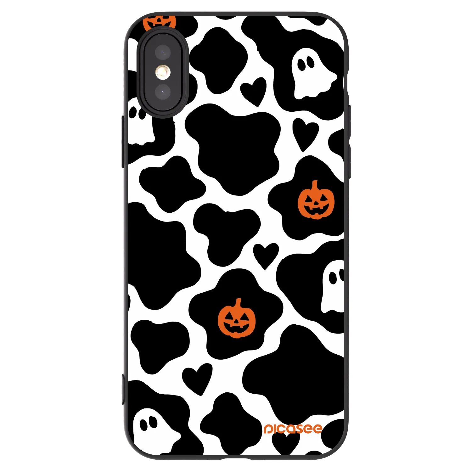 Picasee crna silikonska maskica za Apple iPhone X/XS - Boow