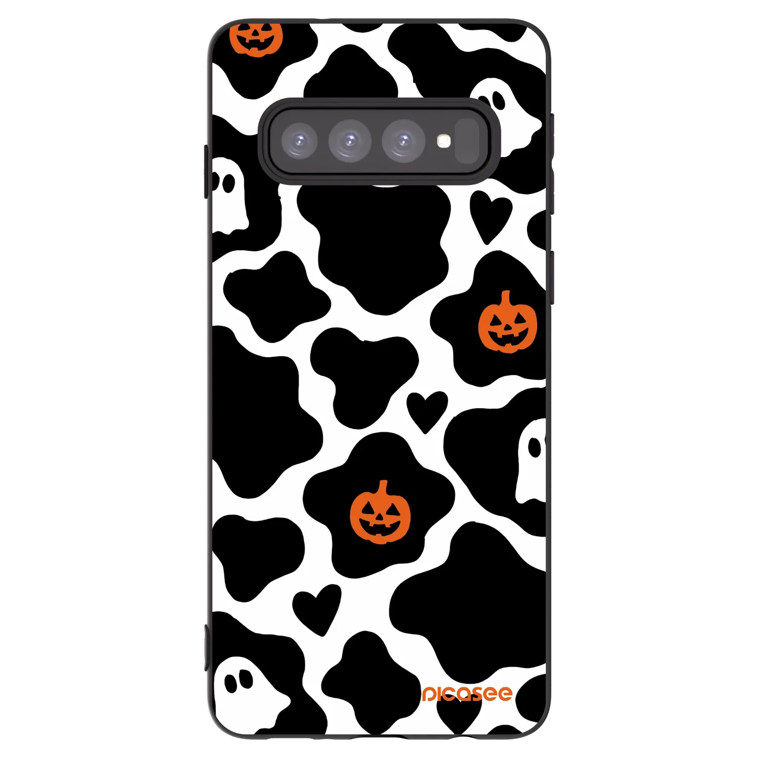 Picasee crna silikonska maskica za Samsung Galaxy S10 G973 - Boow
