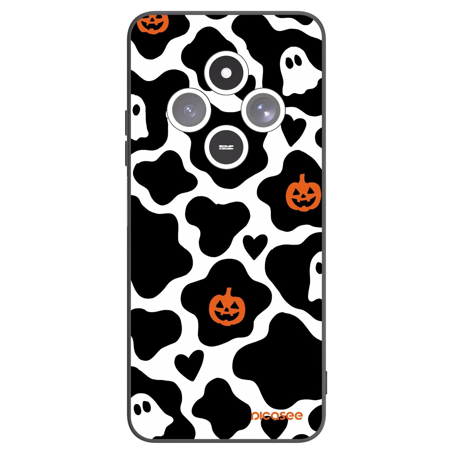 Picasee crna silikonska maskica za Xiaomi Redmi 14C - Boow