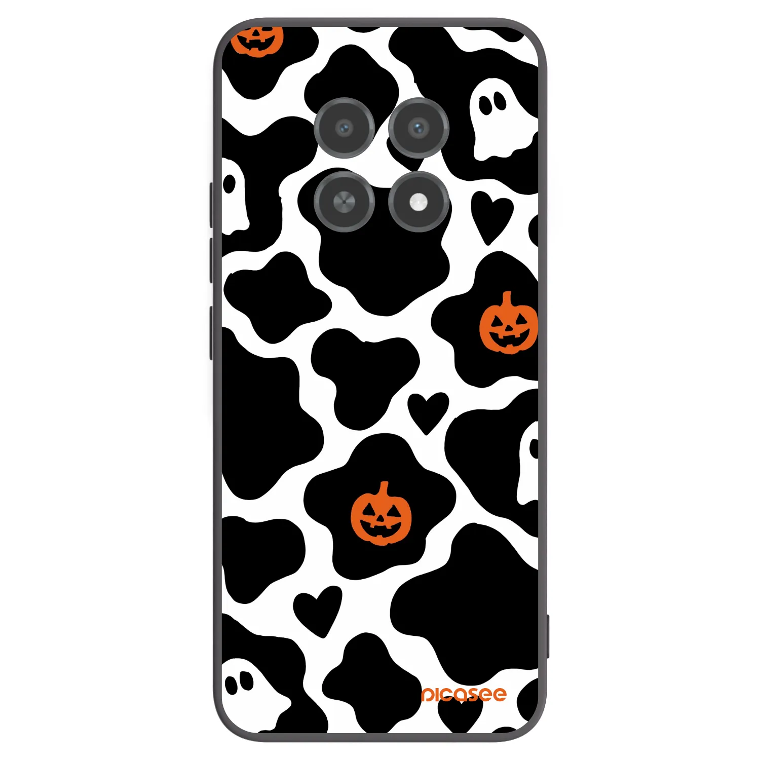 Picasee crna silikonska maskica za Realme 12X - Boow