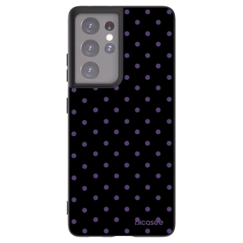 Picasee crna silikonska maskica za Samsung Galaxy S21 Ultra 5G G998B - Flickers