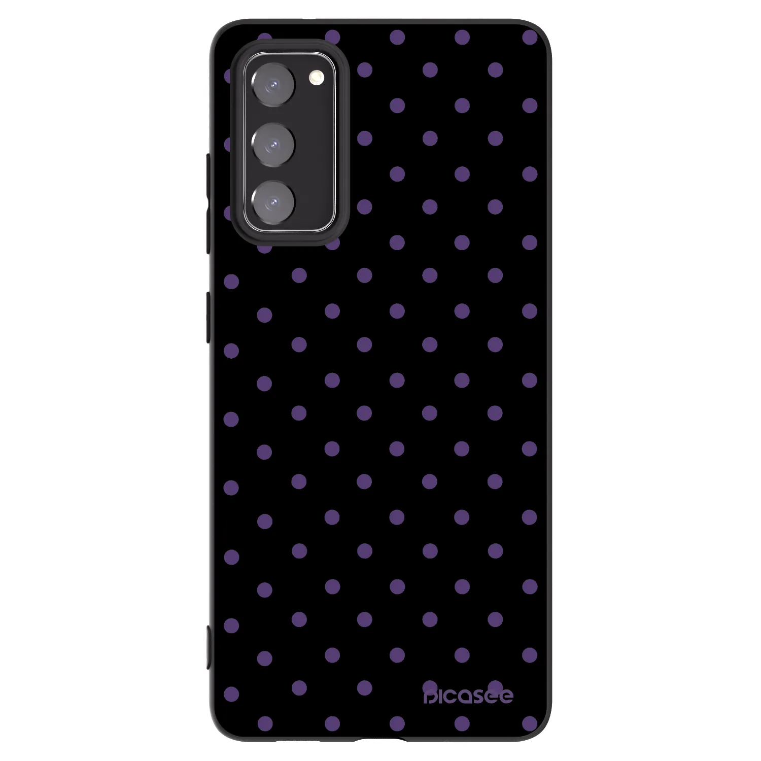 Picasee crna silikonska maskica za Samsung Galaxy S20 FE - Flickers