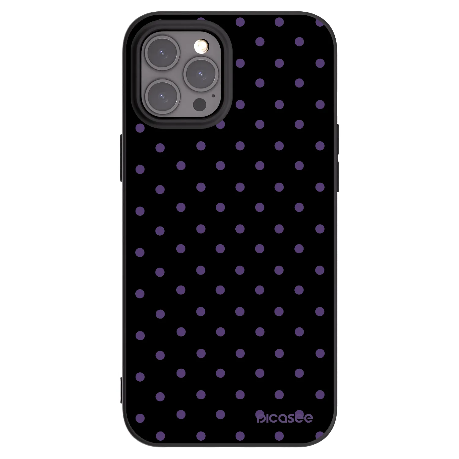 Picasee crna silikonska maskica za Apple iPhone 12 Pro Max - Flickers