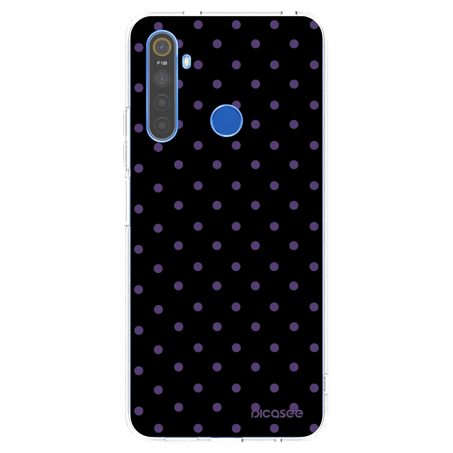 Picasee silikonska prozirna maskica za Realme 5 - Flickers