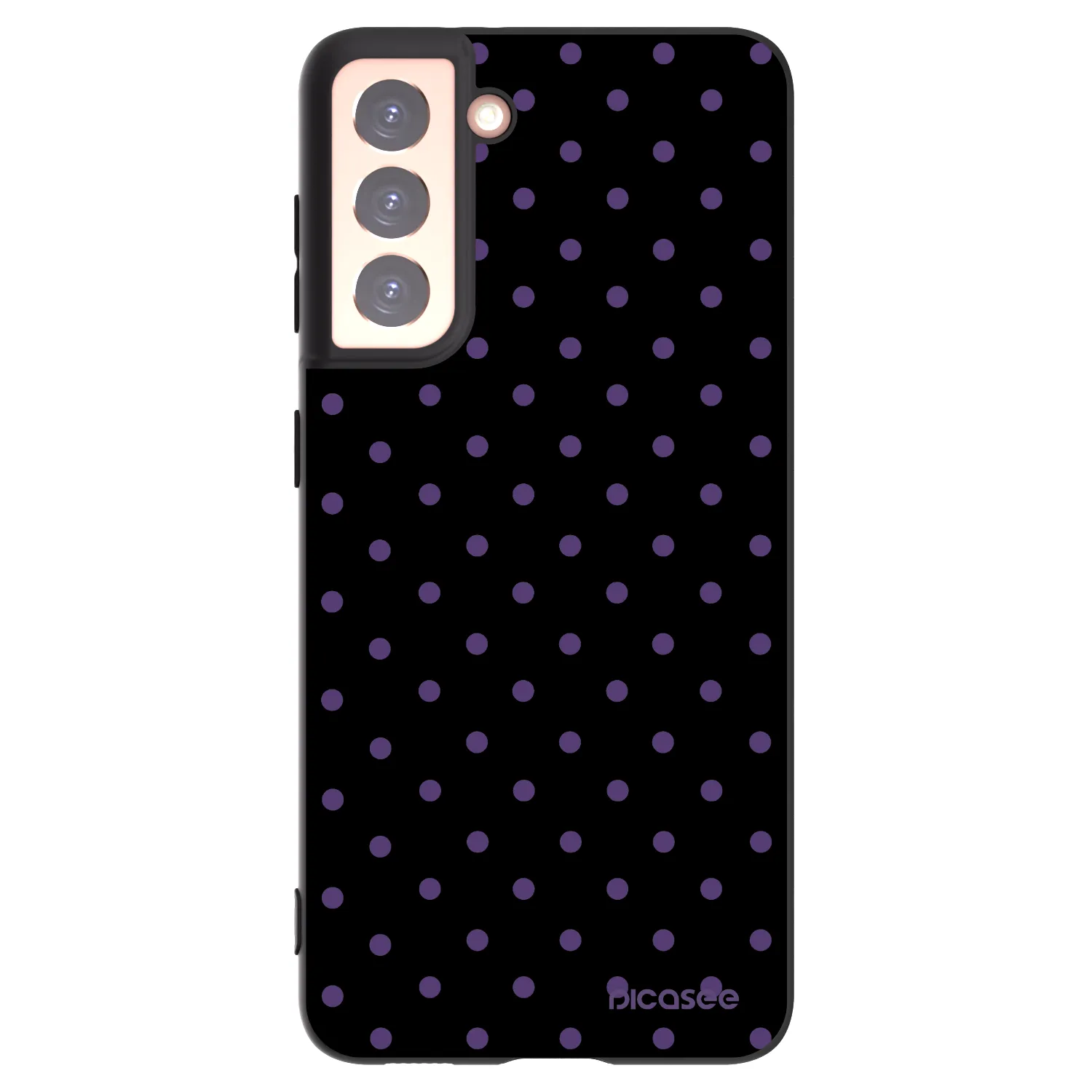 Picasee crna silikonska maskica za Samsung Galaxy S21 5G G991B - Flickers