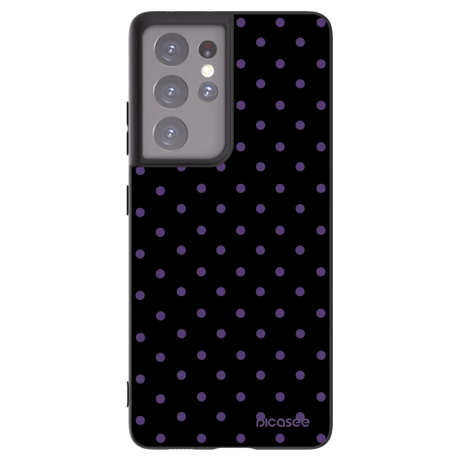 Picasee crna silikonska maskica za Samsung Galaxy S21 Ultra 5G G998B - Flickers