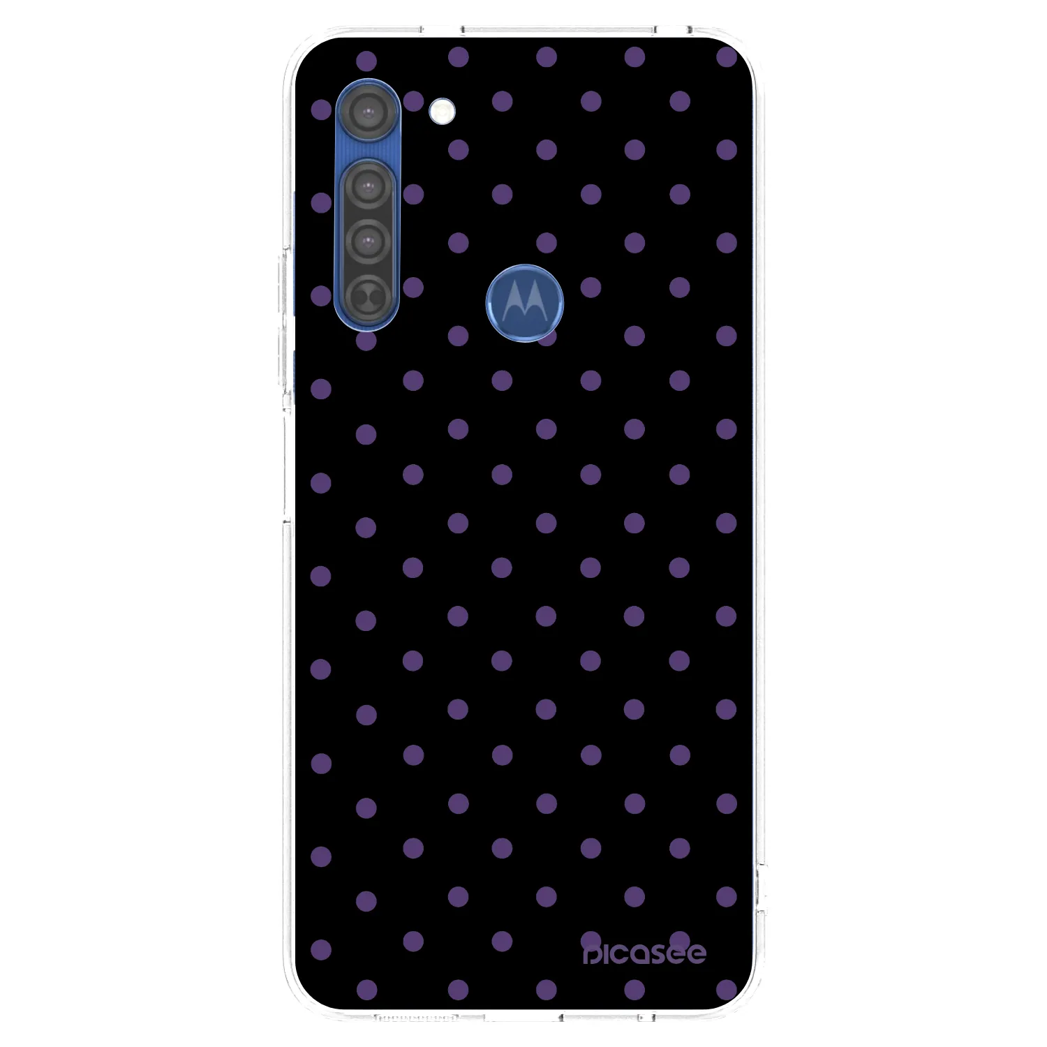 Picasee silikonska prozirna maskica za Motorola Moto G8 - Flickers