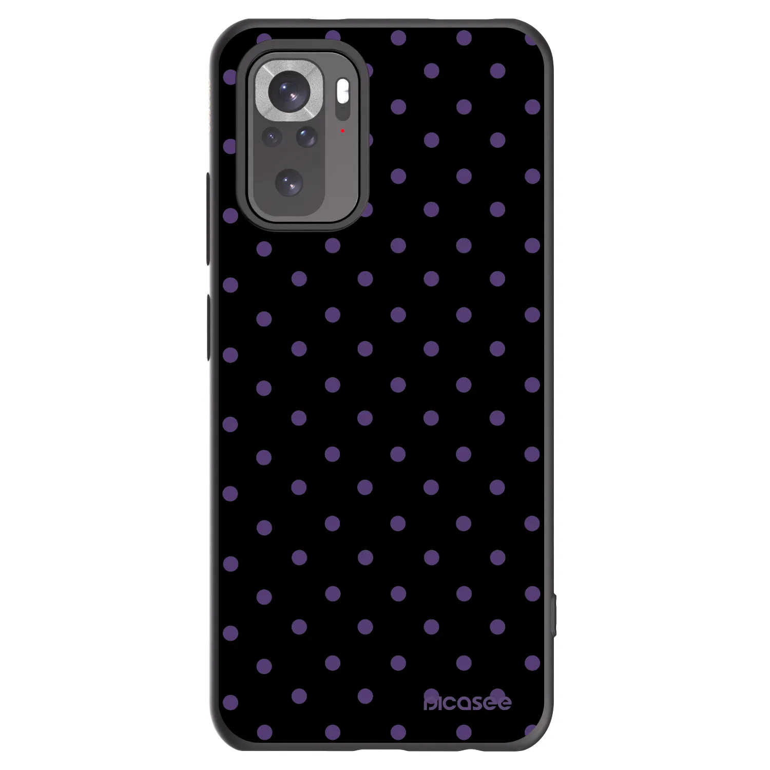 Picasee crna silikonska maskica za Xiaomi Redmi Note 10 - Flickers