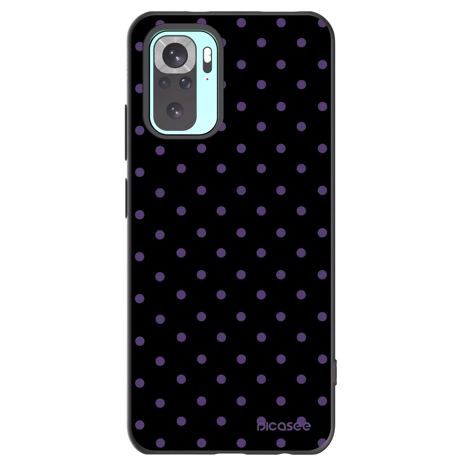 Picasee crna silikonska maskica za Xiaomi Redmi Note 10 Pro - Flickers