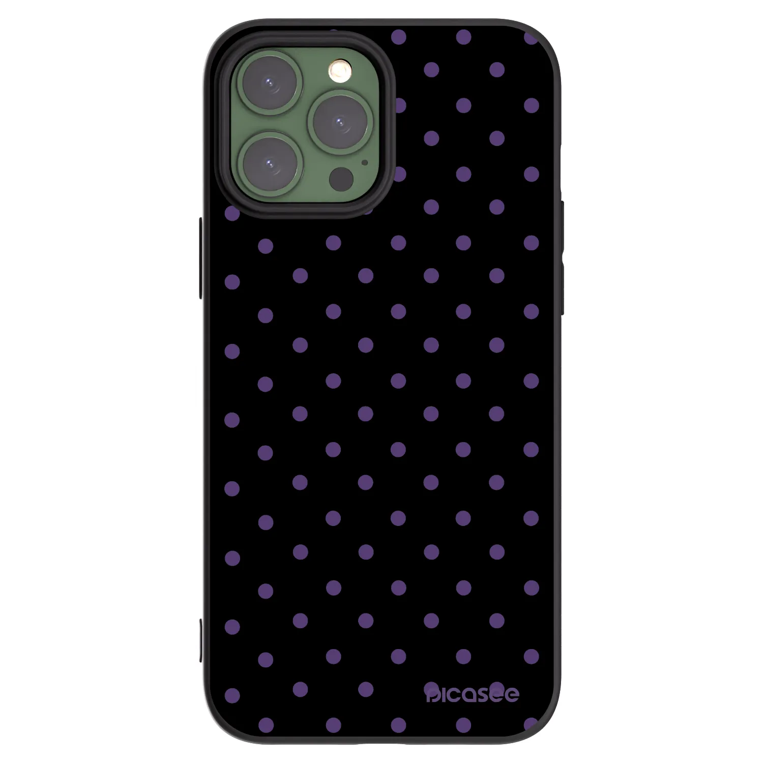 Picasee crna silikonska maskica za Apple iPhone 13 Pro Max - Flickers