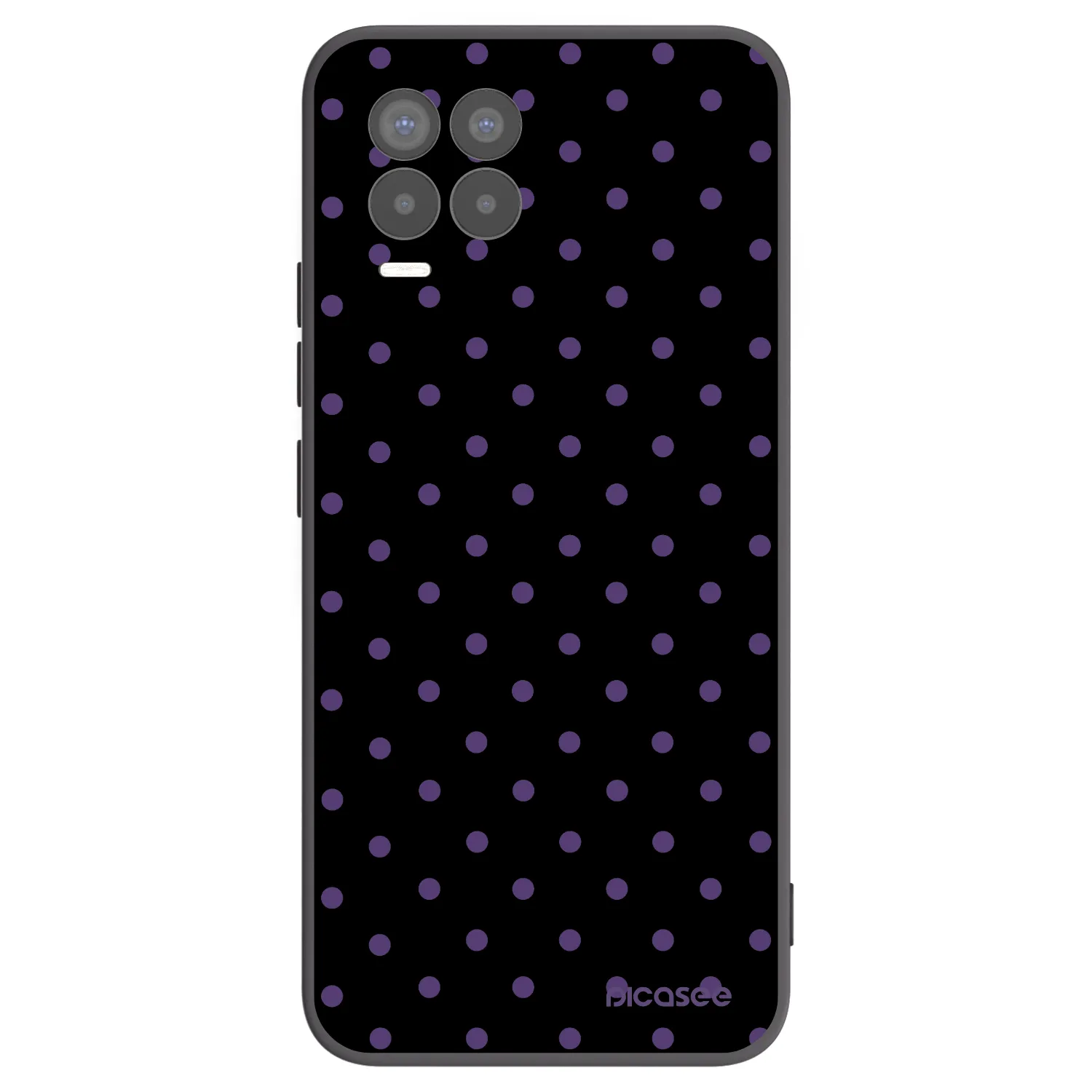 Picasee crna silikonska maskica za Realme 8 4G - Flickers