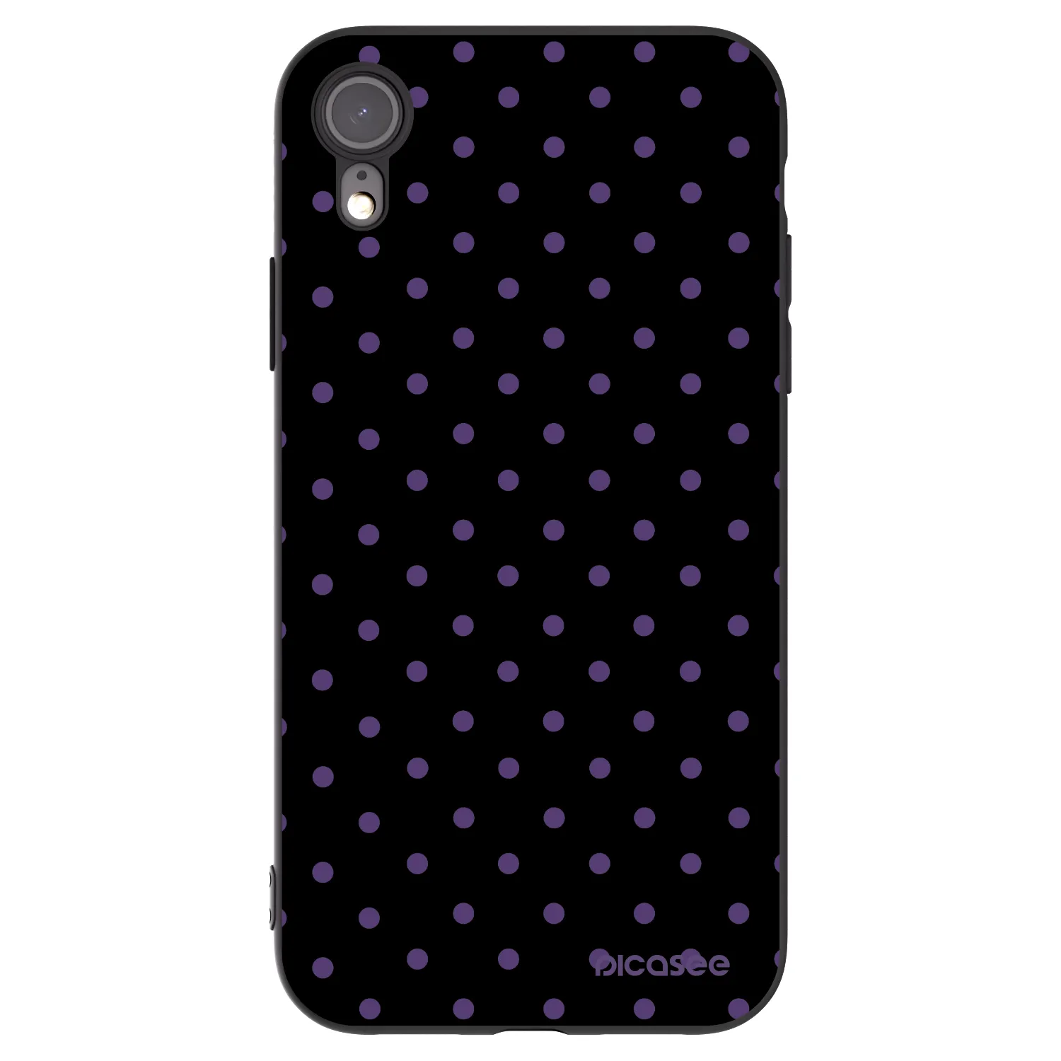 Picasee crna silikonska maskica za Apple iPhone XR - Flickers