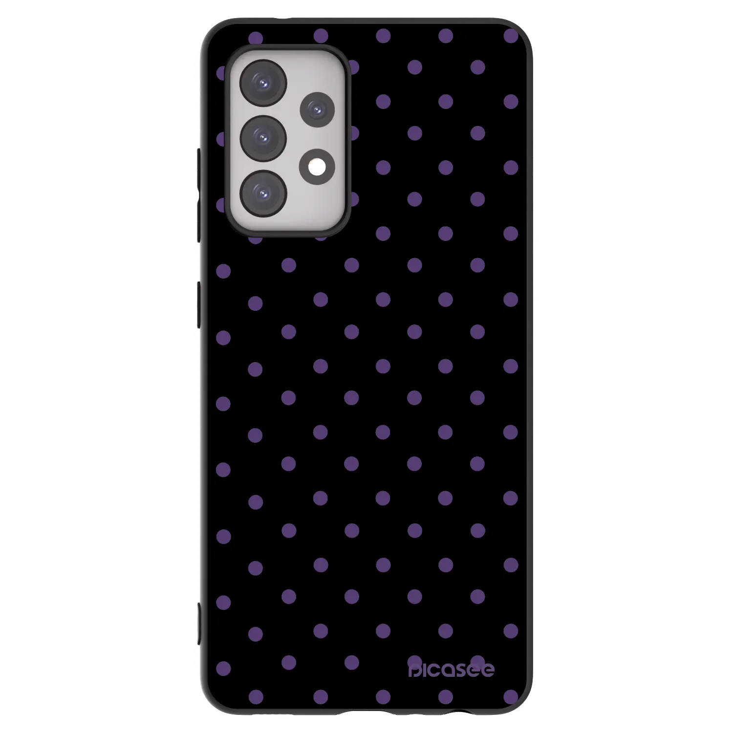 Picasee crna silikonska maskica za Samsung Galaxy A52s 5G A528B - Flickers