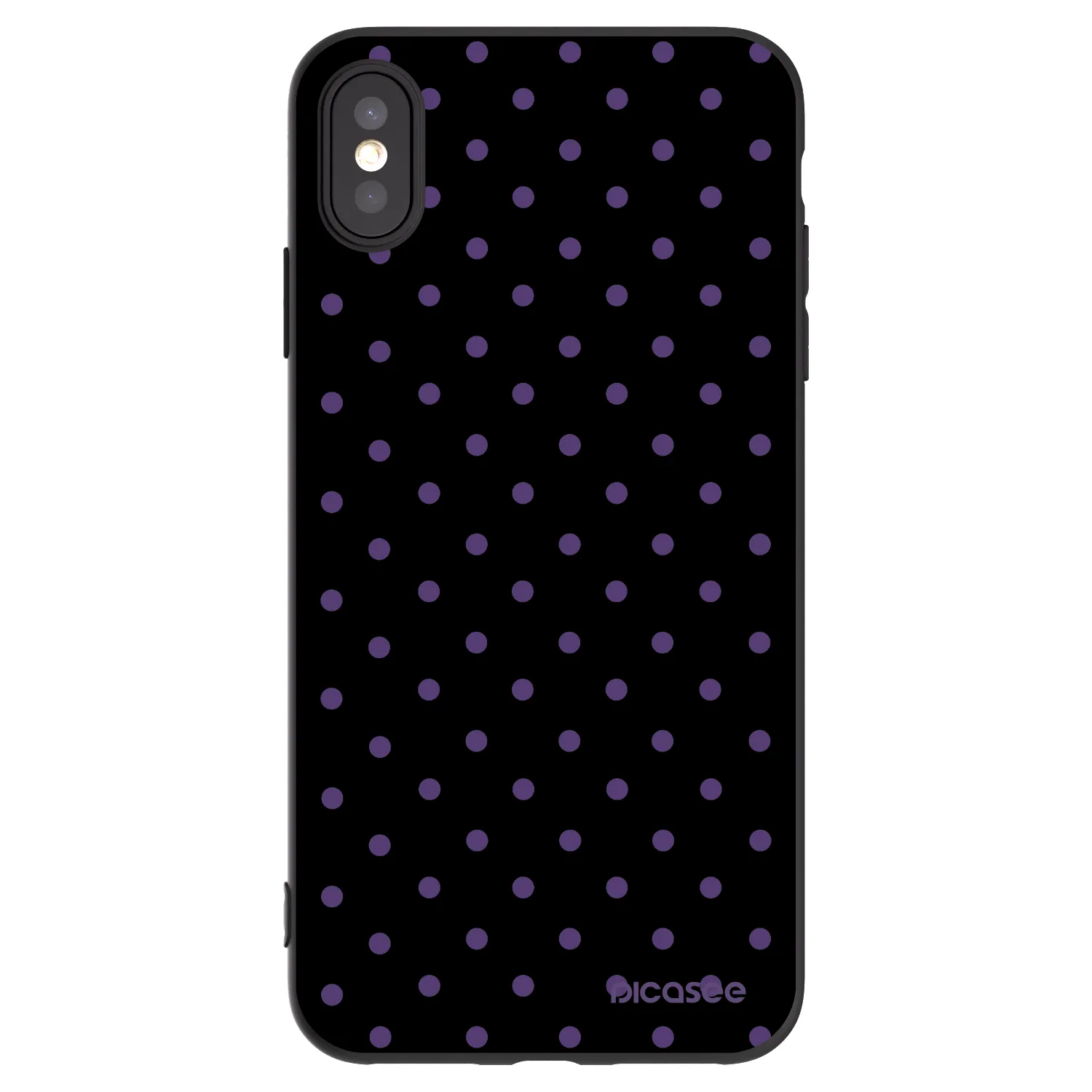 Picasee crna silikonska maskica za Apple iPhone XS Max - Flickers