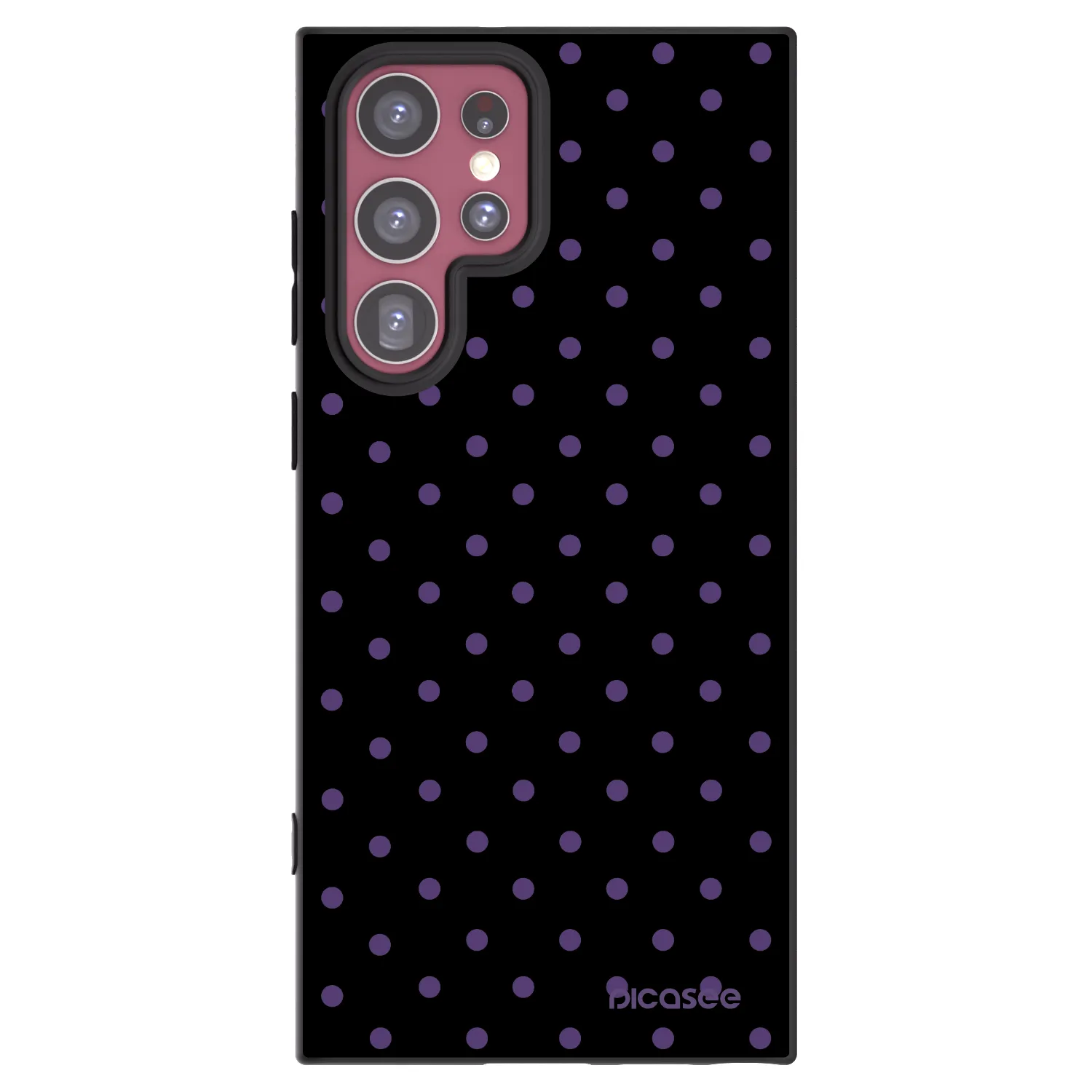 Picasee crna silikonska maskica za Samsung Galaxy S22 Ultra 5G - Flickers