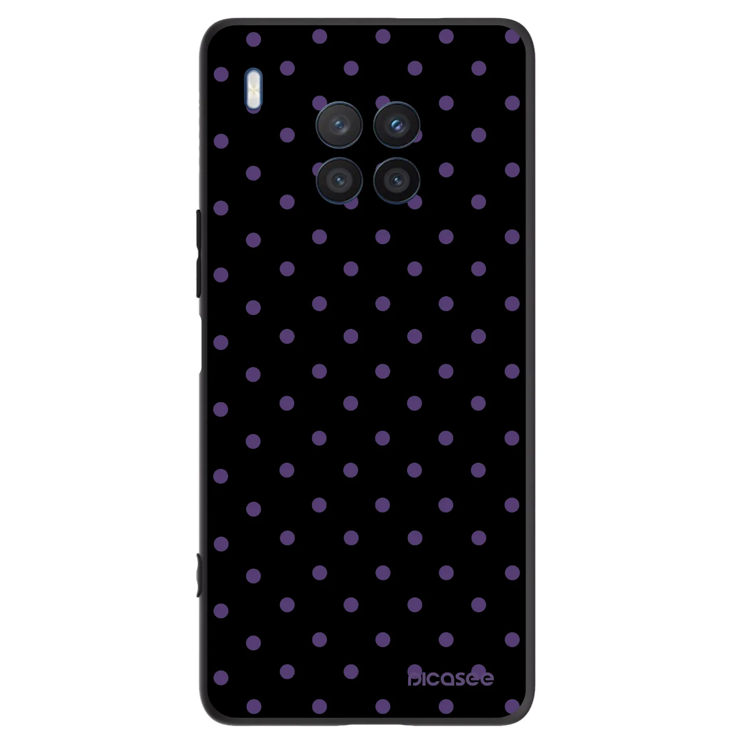 Picasee crna silikonska maskica za Honor 50 Lite - Flickers