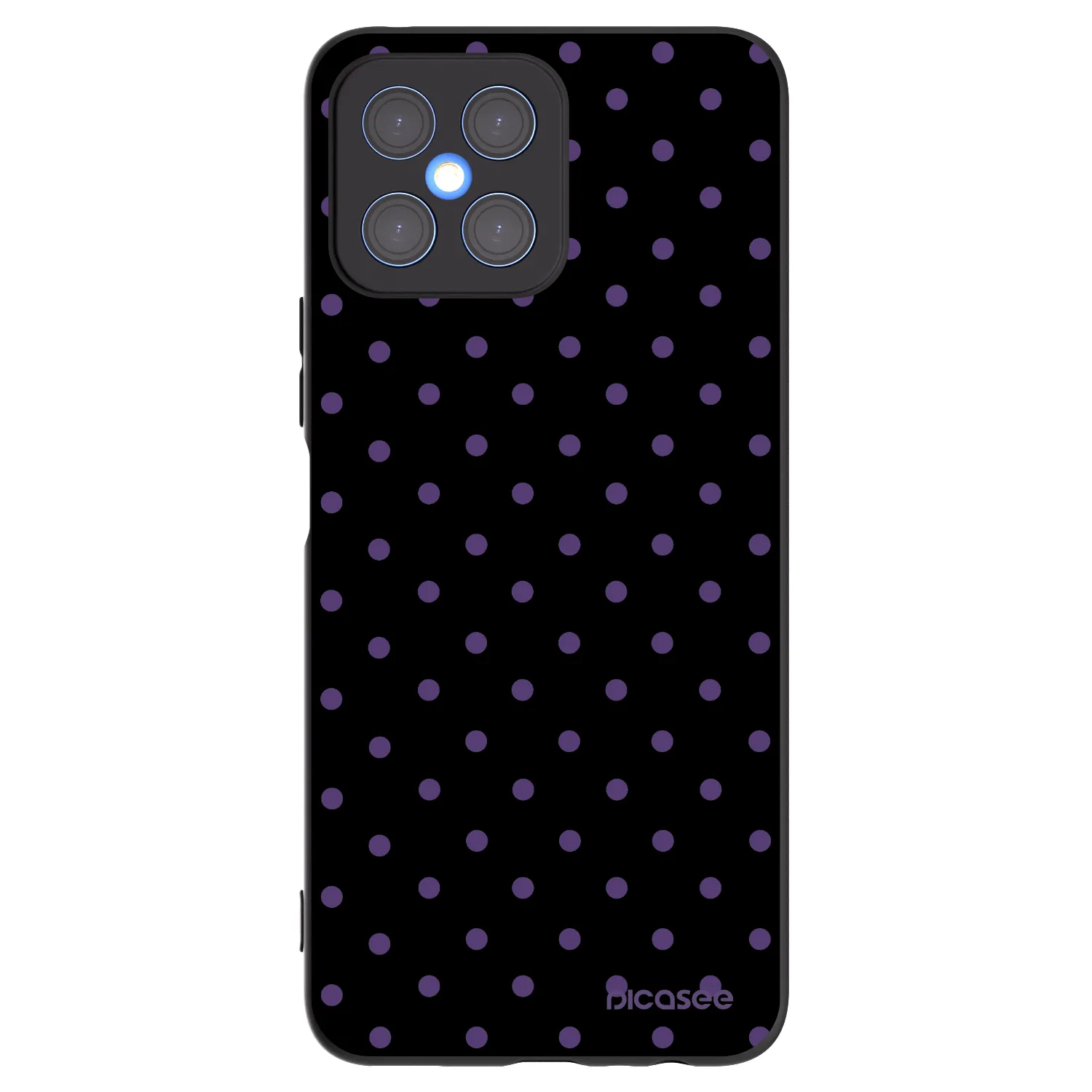 Picasee crna silikonska maskica za Honor X8 4G - Flickers