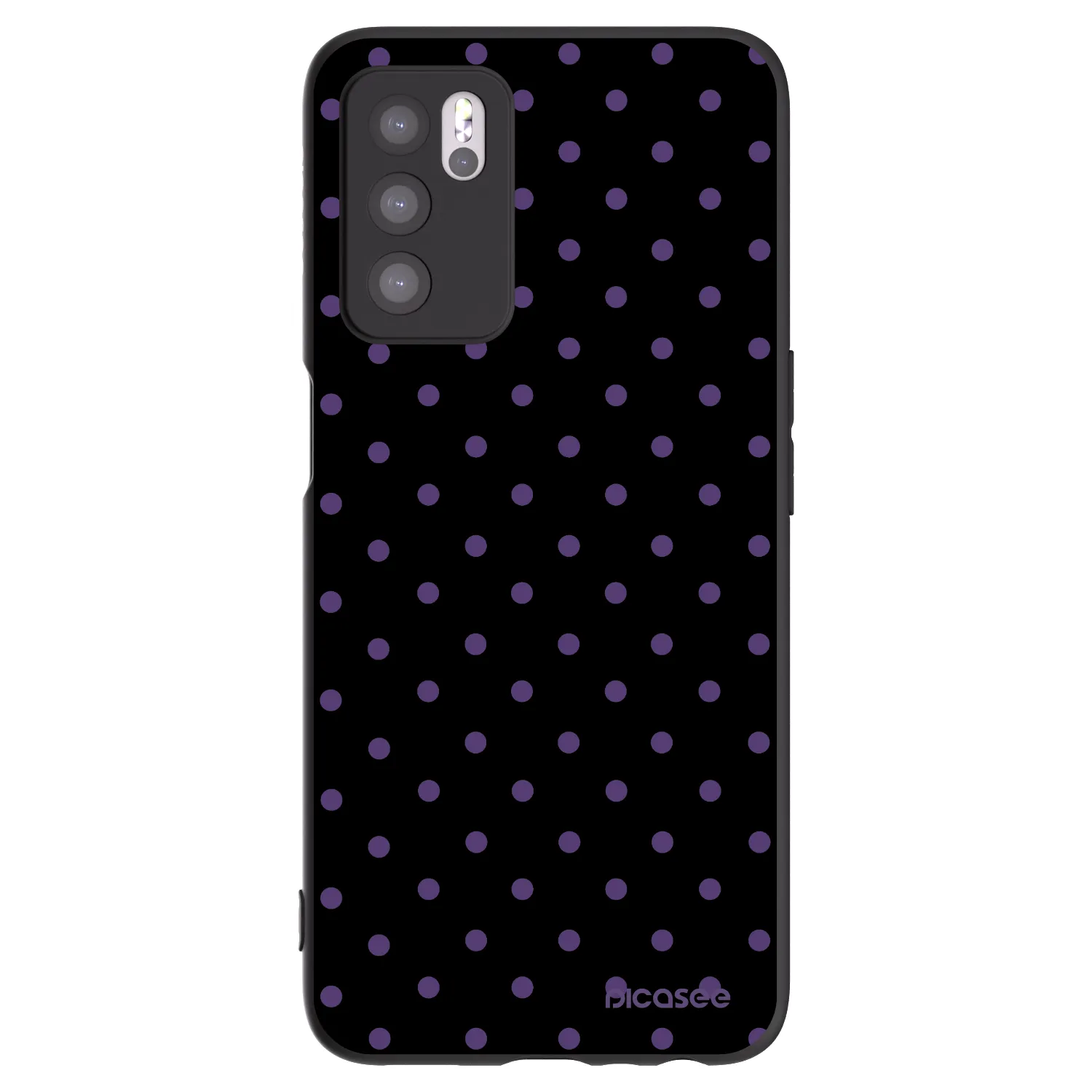 Picasee crna silikonska maskica za OPPO A16 - Flickers