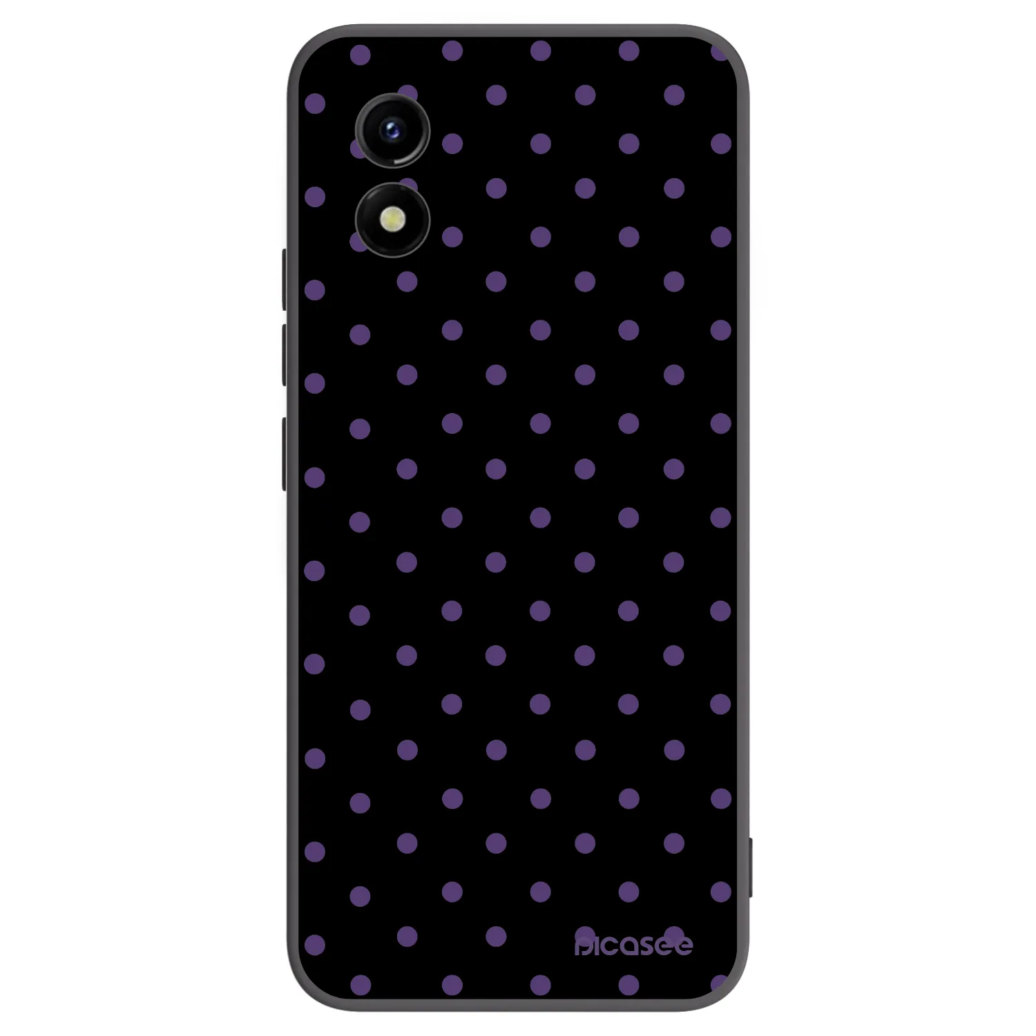 Picasee crna silikonska maskica za Vivo Y01 - Flickers