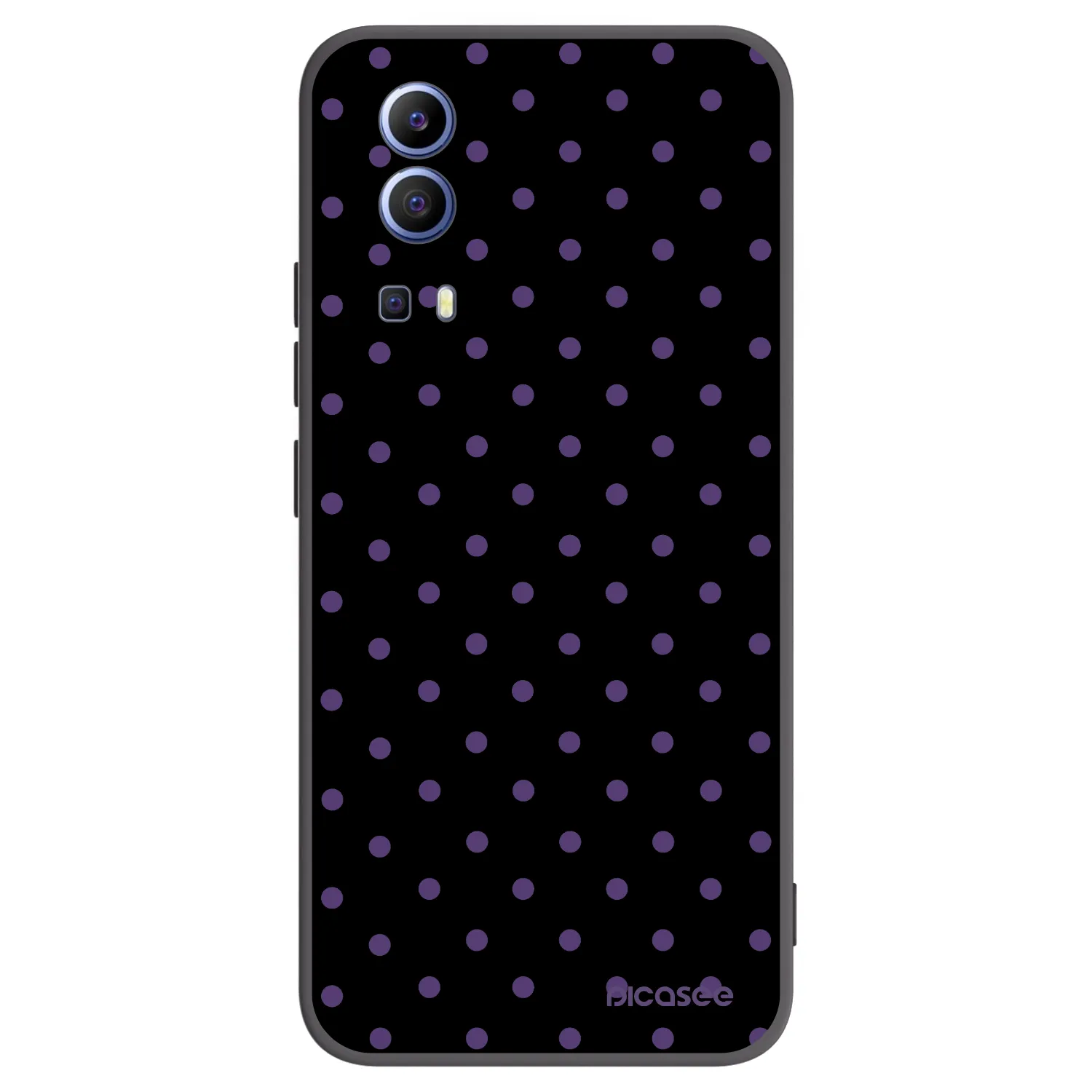 Picasee crna silikonska maskica za Vivo Y52 5G - Flickers