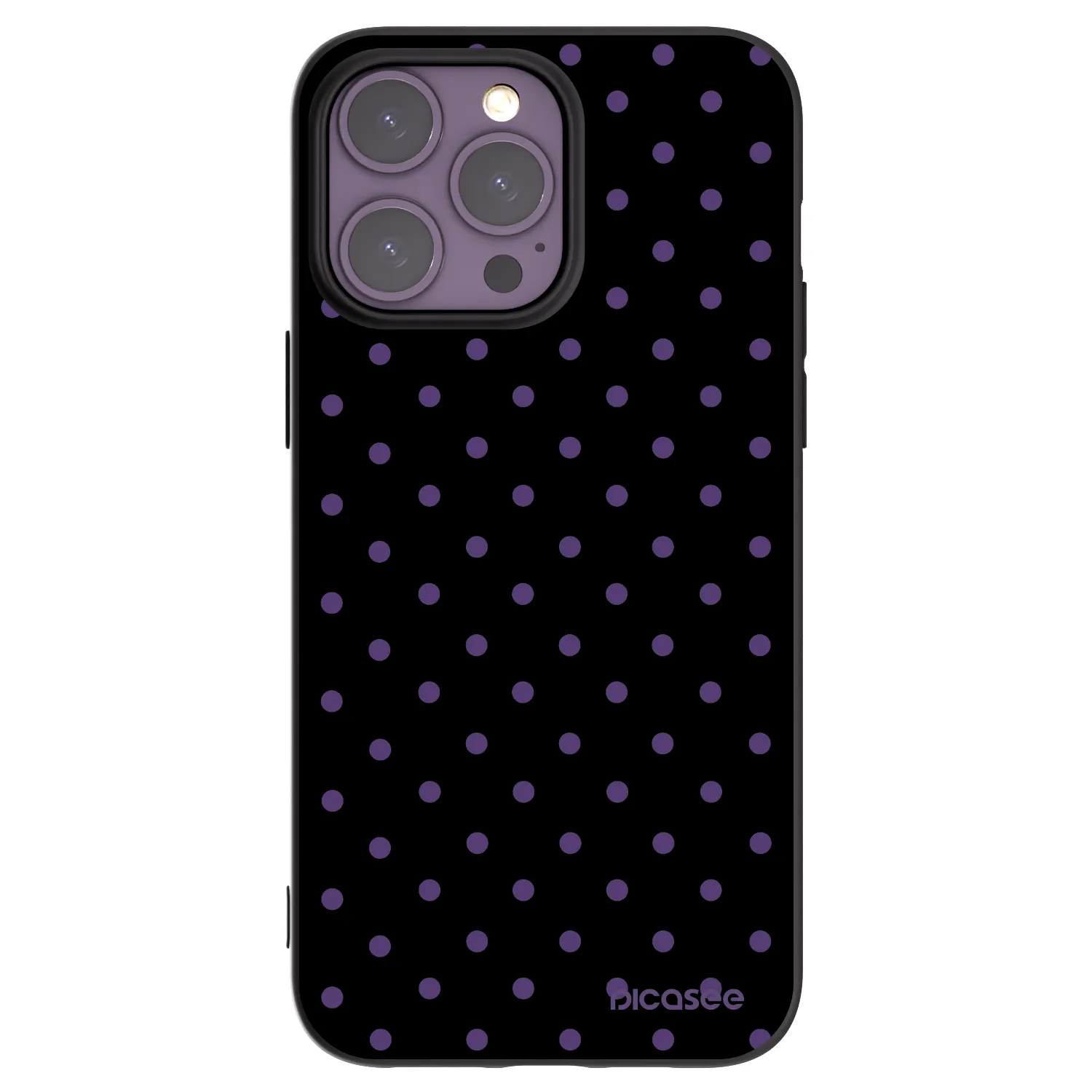 Picasee crna silikonska maskica za Apple iPhone 14 Pro Max - Flickers