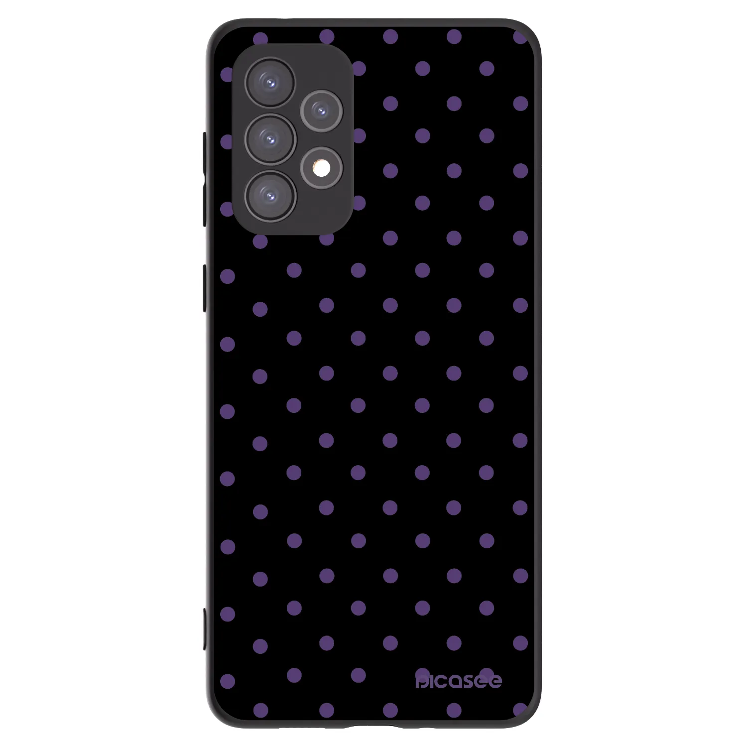 Picasee crna silikonska maskica za Samsung Galaxy A73 5G - Flickers