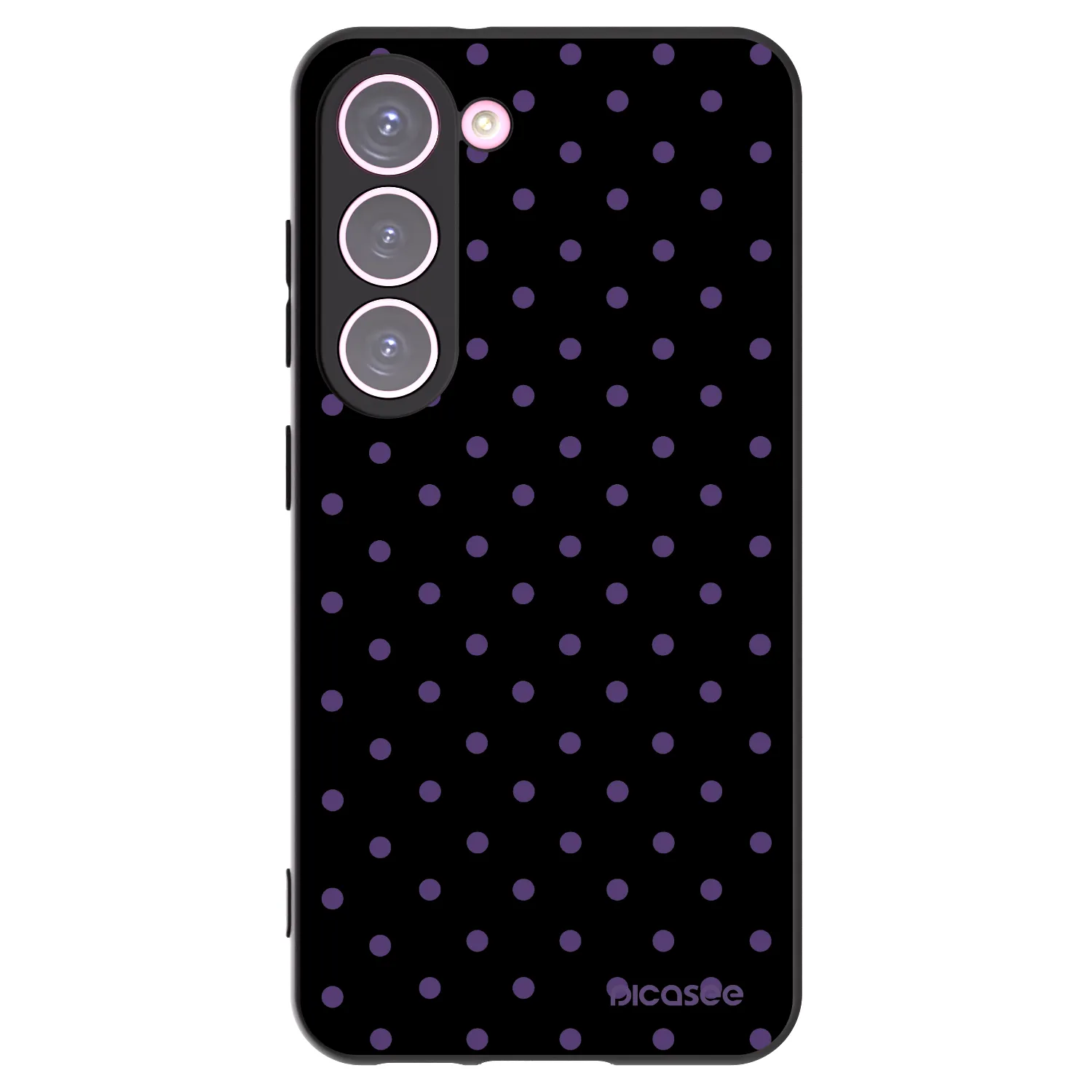 Picasee crna silikonska maskica za Samsung Galaxy S23 5G - Flickers