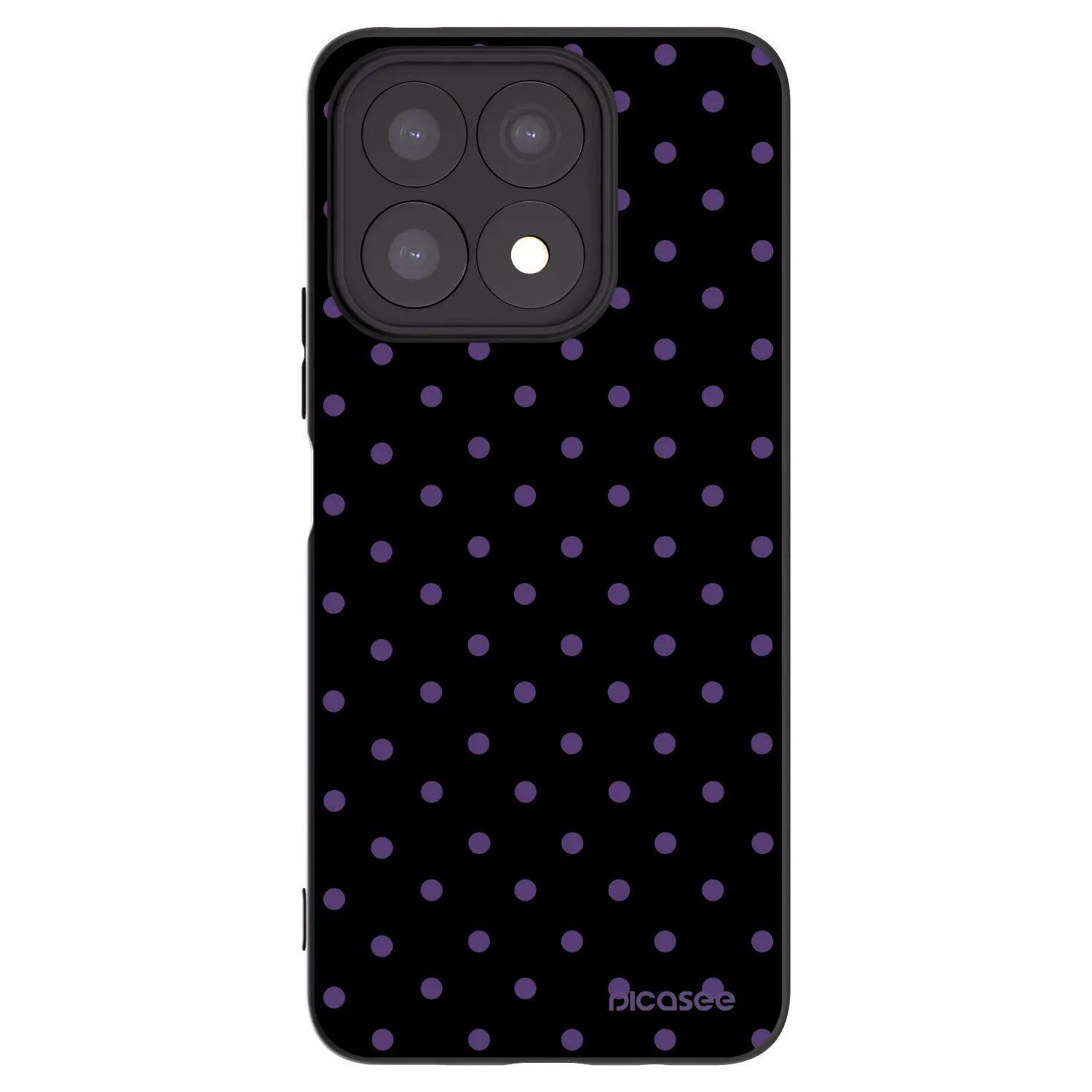 Picasee crna silikonska maskica za Honor X8a - Flickers